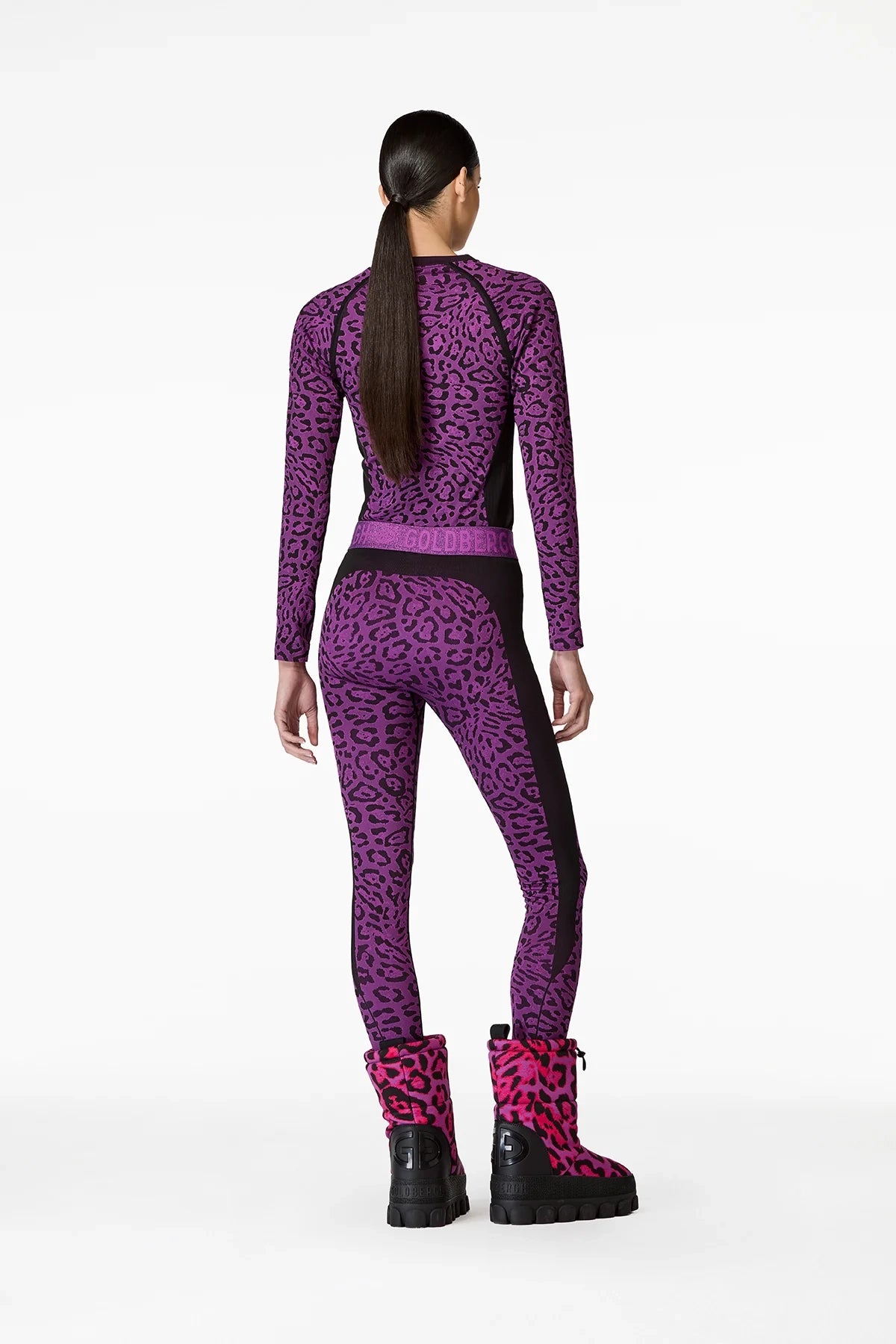 Goldbergh Damen Baselayer Hose Caitlyn Jaguar Carnivale LILA Bild 7