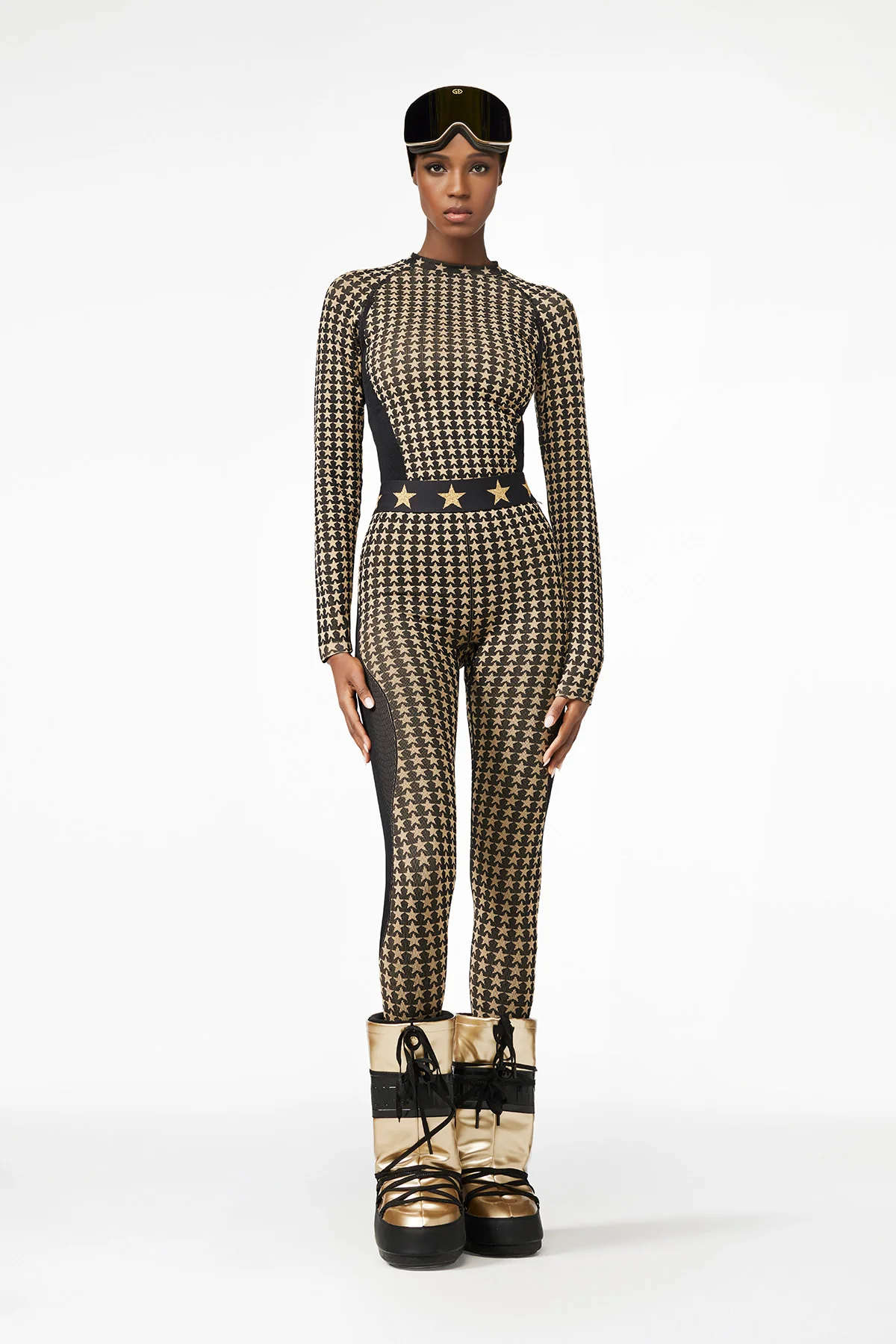 Goldbergh Damen Baselayer Hose Celeste Braun 9010 black/toffee Bild 2