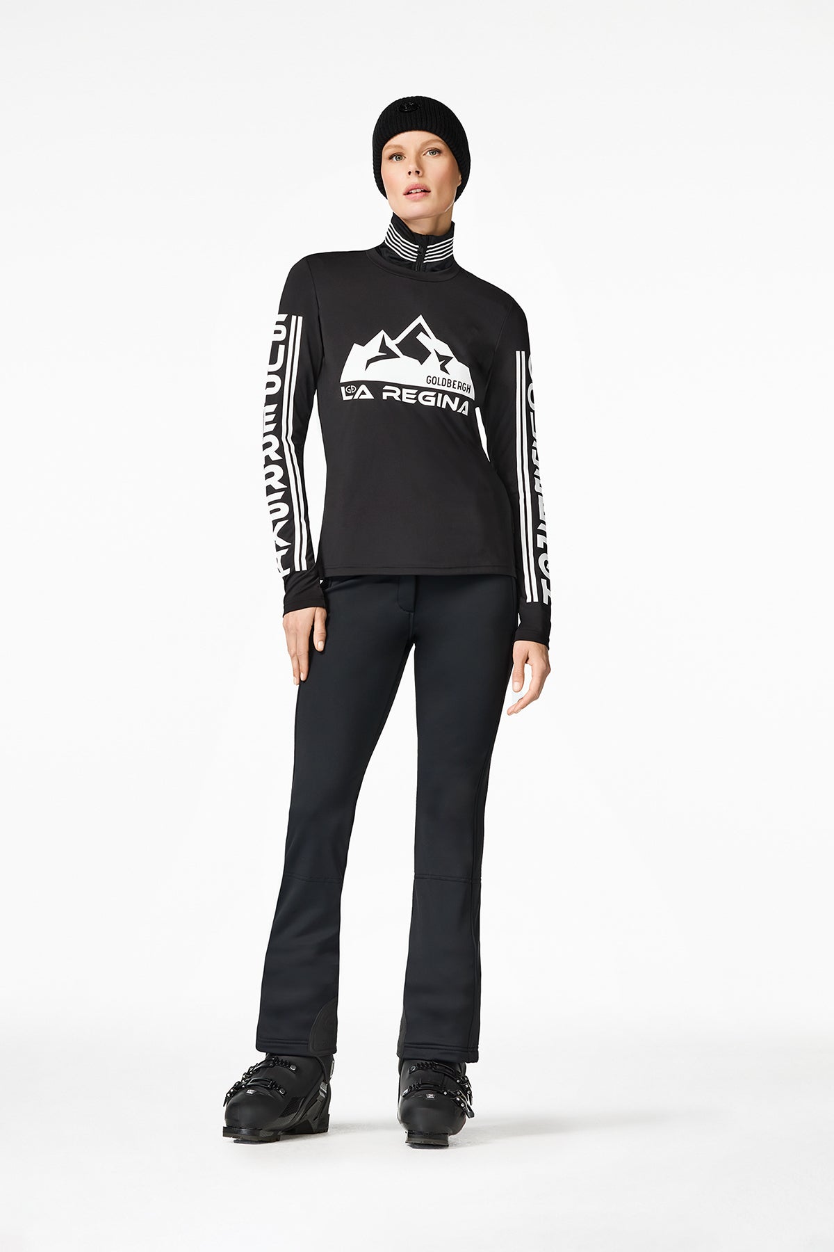 Goldbergh Damen Langarmshirt Rosanna Schwarz SCHWARZ Bild 4