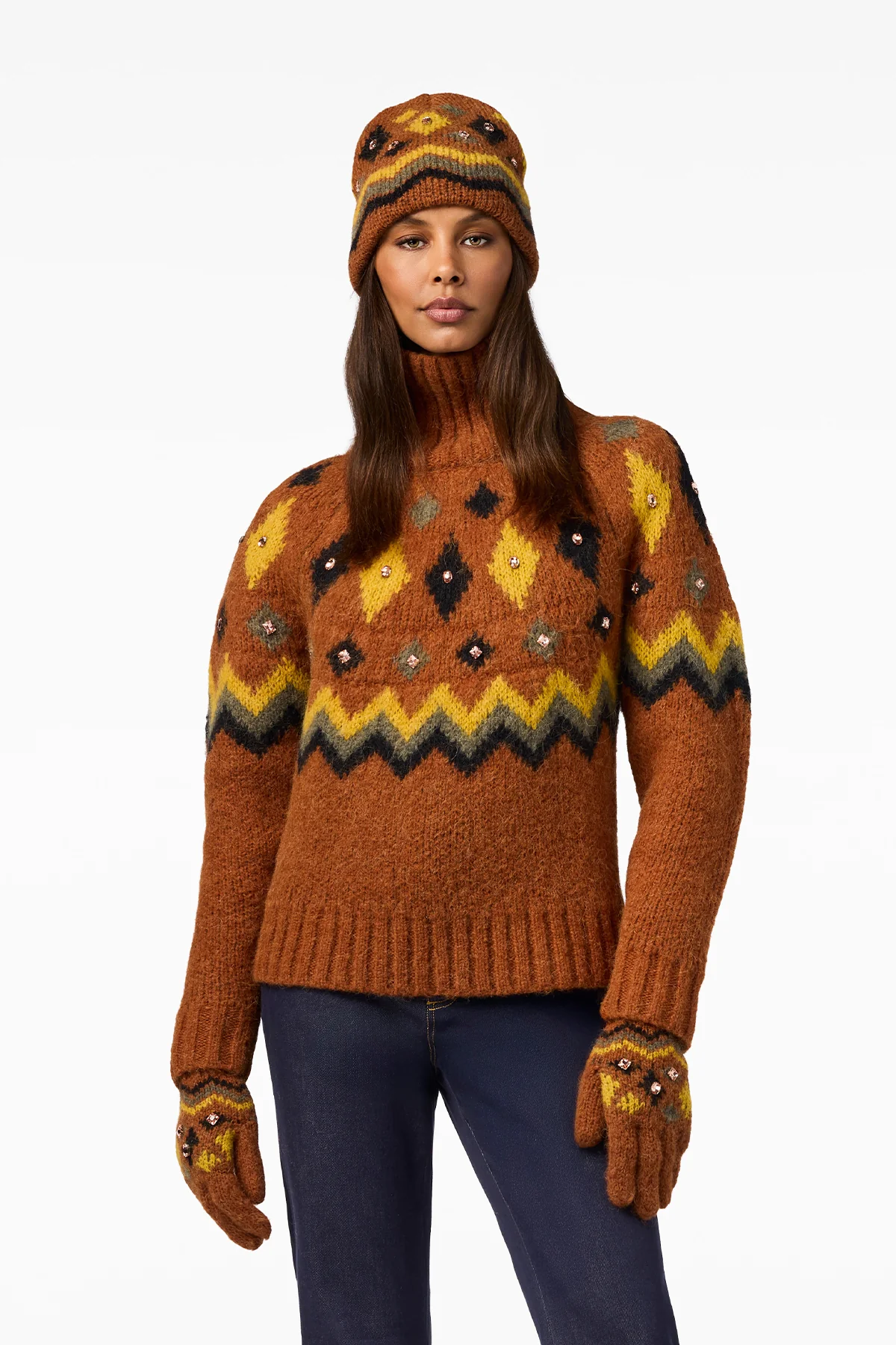 Goldbergh Damen Rollkragenpullover Hanashi Deep Mocha 2423 deep mocha Bild 2