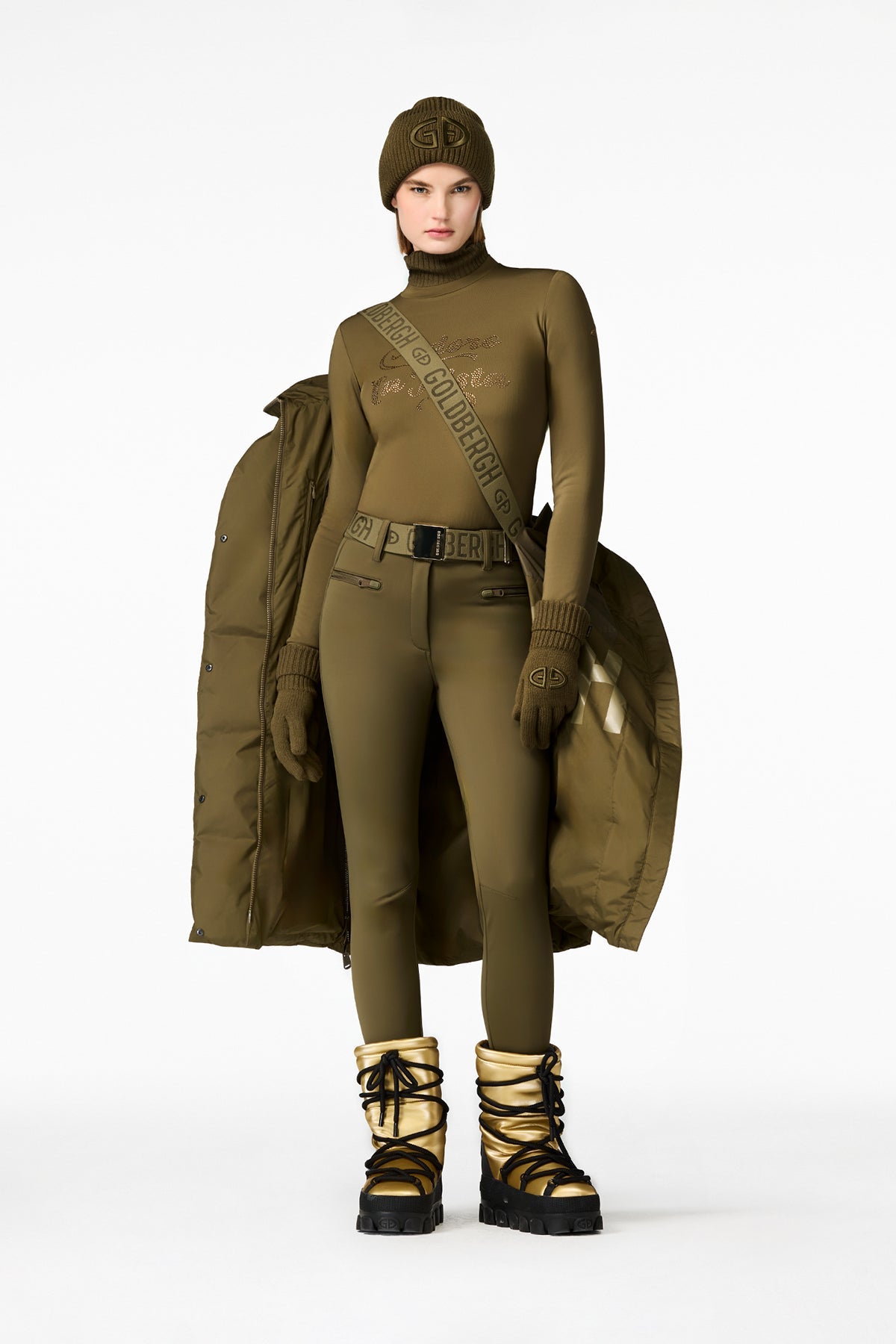 Goldbergh Damen Skihose mit Steg Paris Olive OLIVE Bild 2