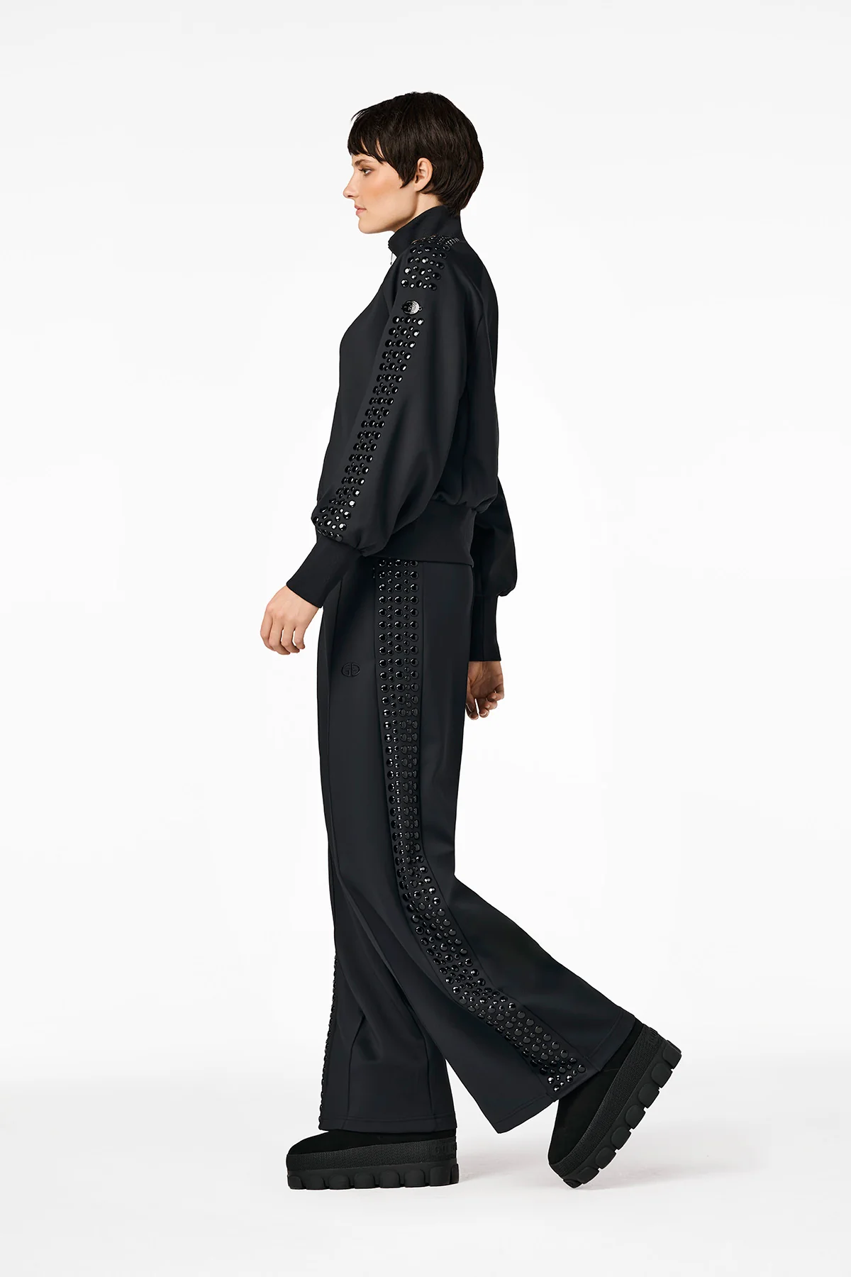 Goldbergh Damen Sweatjacke Dazz, Schwarz SCHWARZ Bild 4