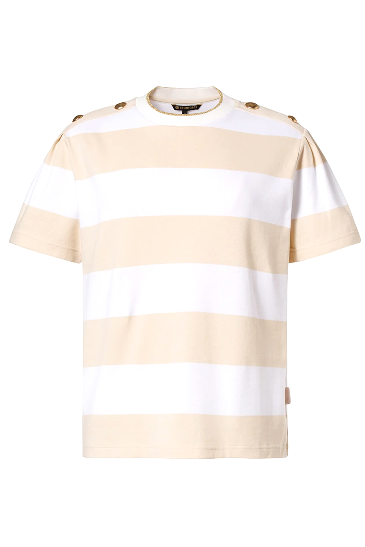 Goldbergh Damen T-Shirt Lido Champagne/Weiss 8384 champange/white Bild 1