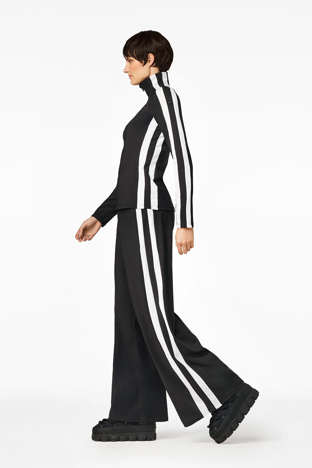 Goldbergh Damen Wide Leg Hose Banda Schwarz SCHWARZ Bild 3