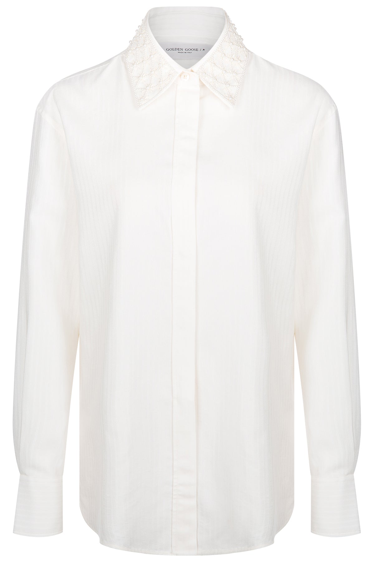 Golden Goose Damen Bluse Batilda Boyfriend Heritage Weiss WEISS Bild 1
