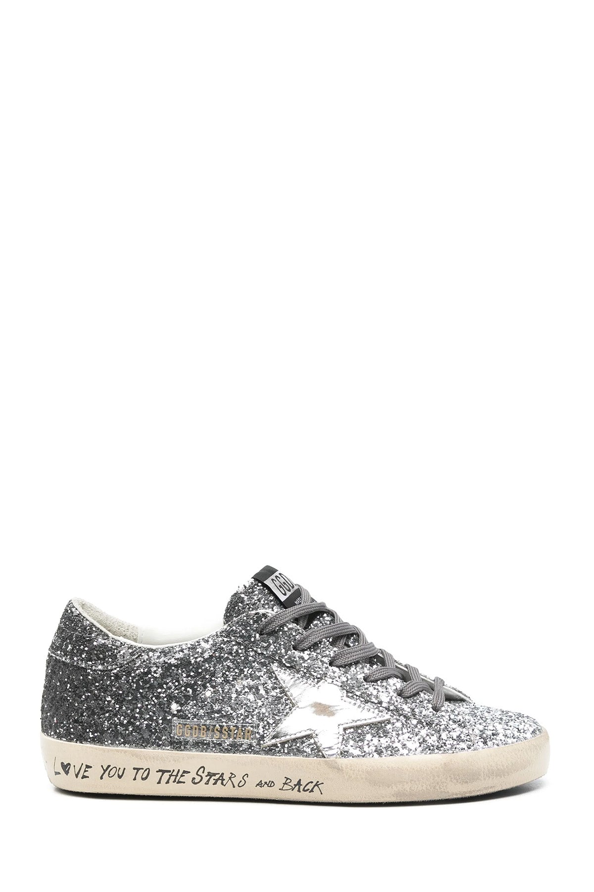 Golden Goose Damen Sneaker Super Star Glitter Silber/Schwarz SILVER/BLACK 60246 Bild 1
