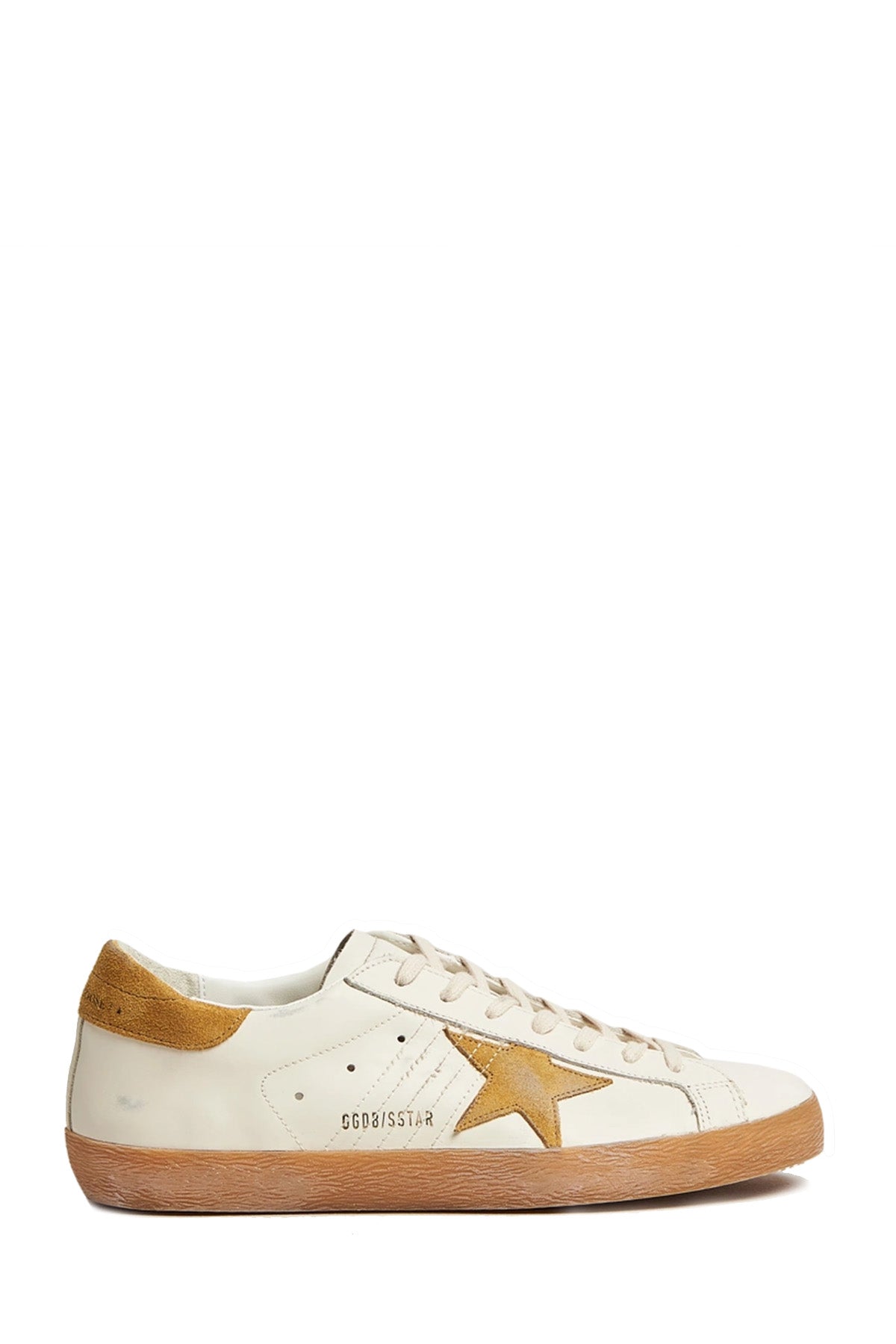 Golden Goose Herren Sneaker Super Star Weiss/Ocker WHITE/OCRA 12277 Bild 1