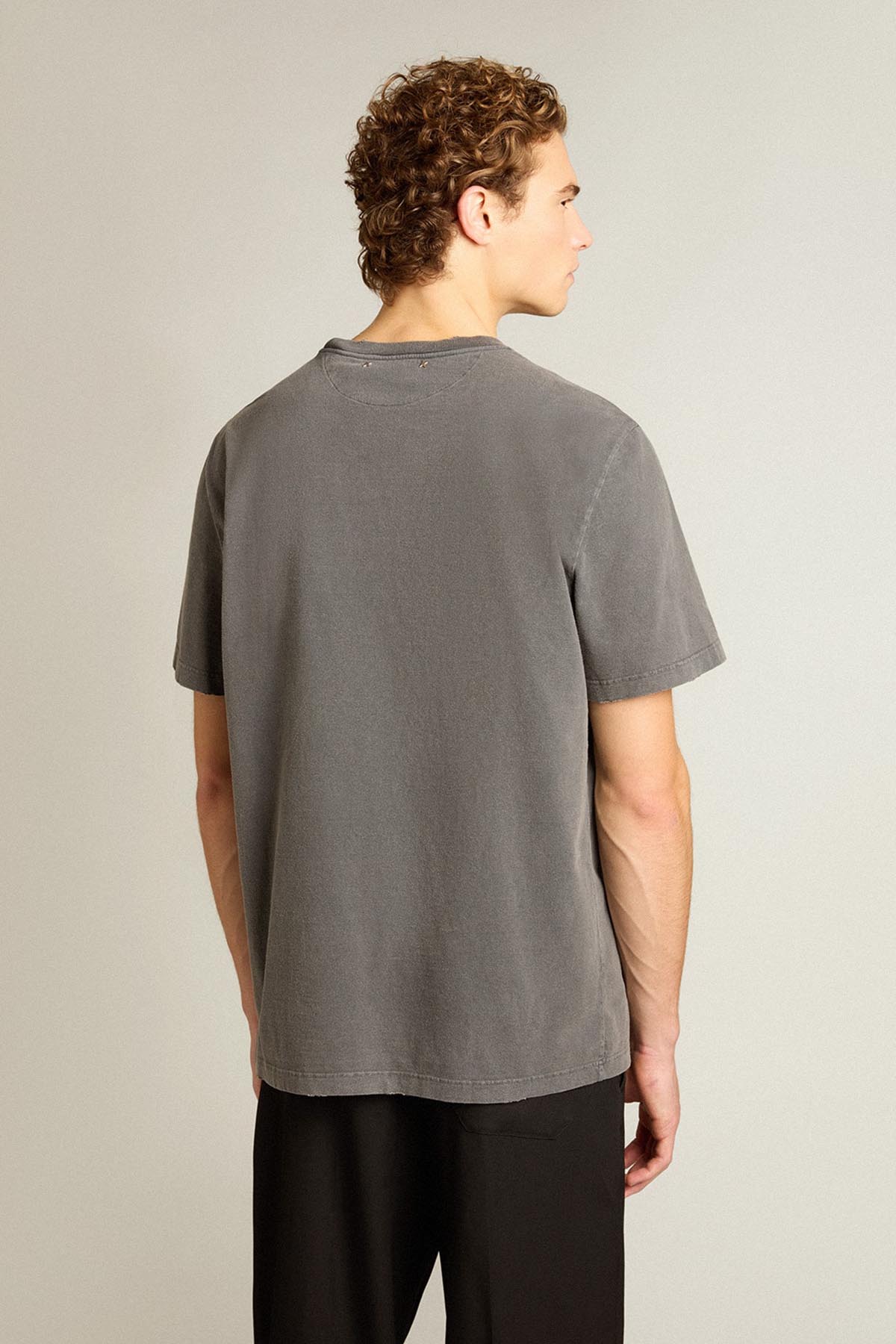 Golden Goose Herren T-Shirt Grau ANTHRAZIT GRAU Bild 3