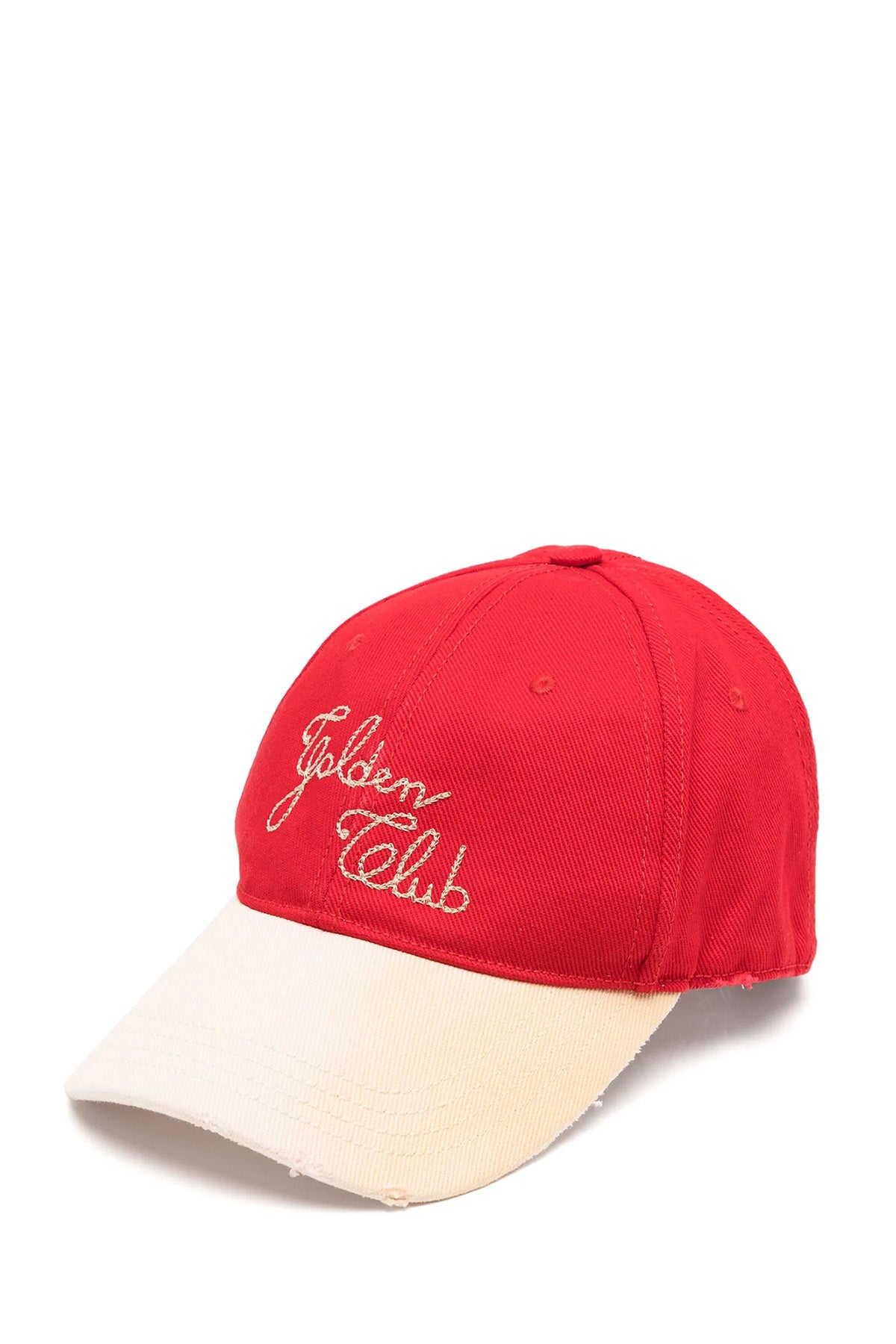 Golden Goose JOURNEY BASEBALL HAT COTTON BICOLOR / GOLDEN CLUB EMBROIDERY ROT ROT Bild 1