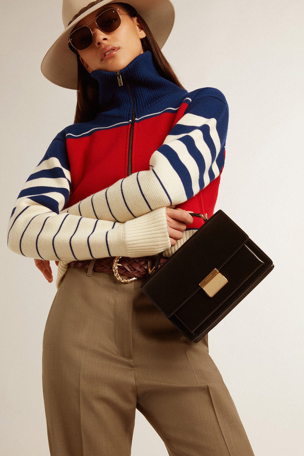 Golden Goose Umhängetasche VENEZIA BAG PALMELLATO LEATHER BODY GOLD METAL DETAILS Schwarz SCHWARZ SCHWARZ Bild 2