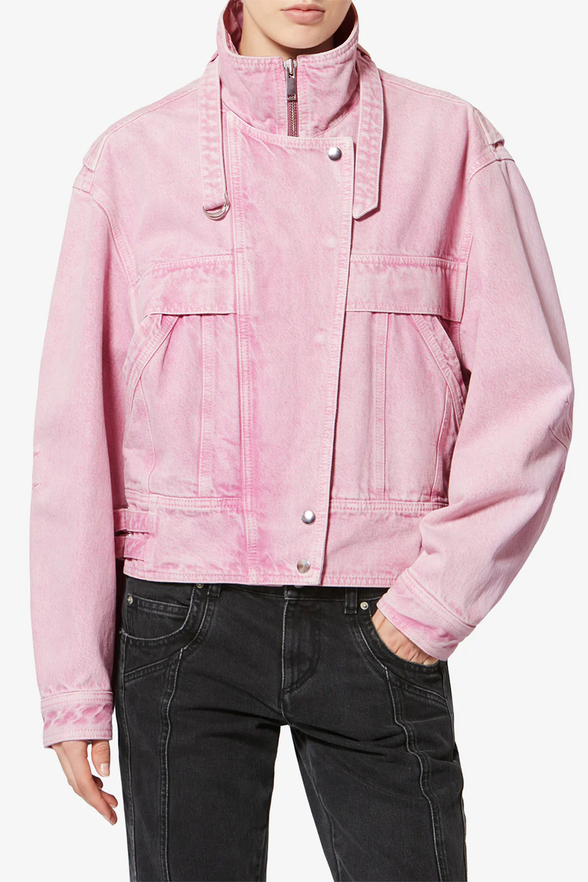 Isabel Marant Étoile Damen Jeansjacke Joseline Rosa PINK Bild 3