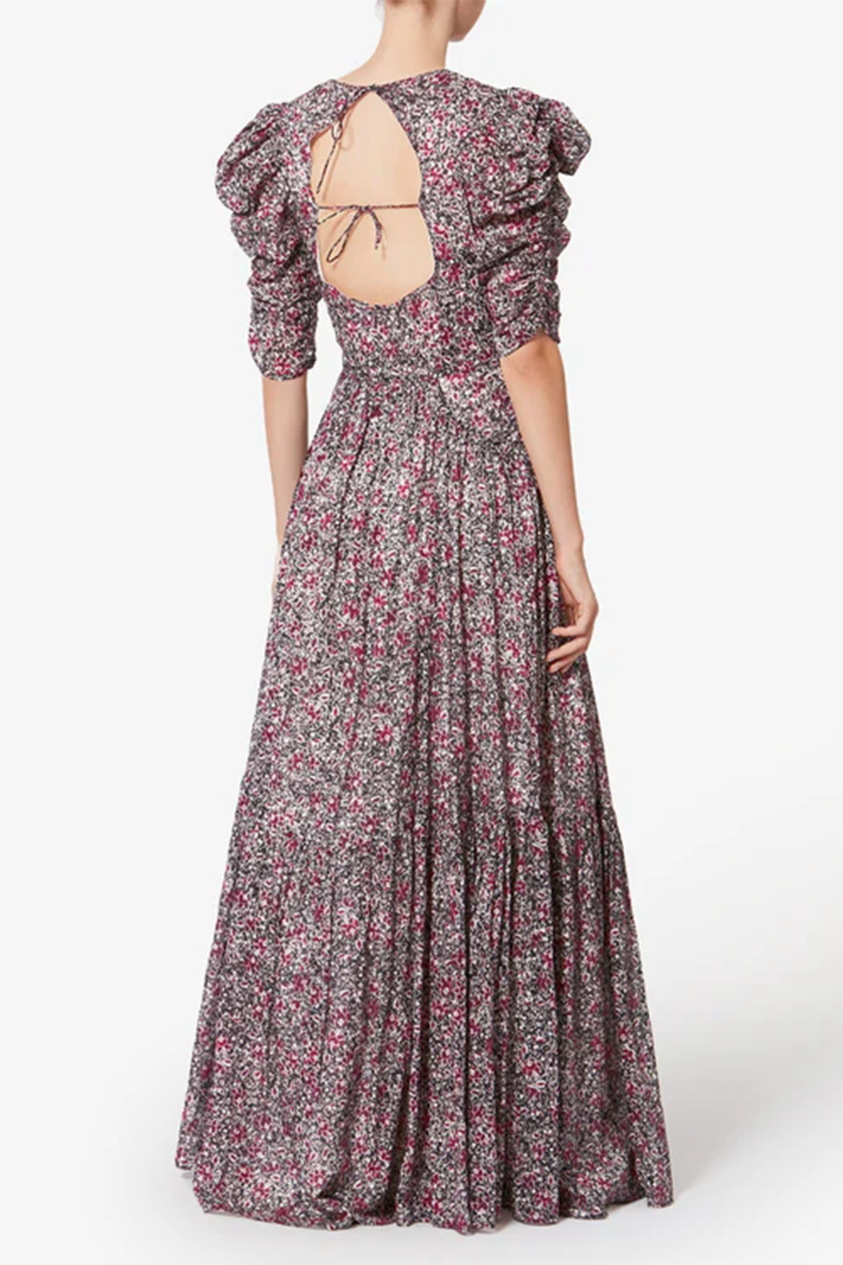 Isabel Marant Étoile Damen Maxikleid Sichellia Crushed Berry ROSA Bild 3