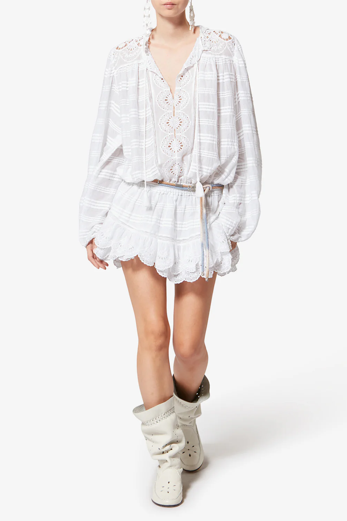 Isabel Marant Étoile Damen Minikleid Preya Weiss WEISS Bild 2