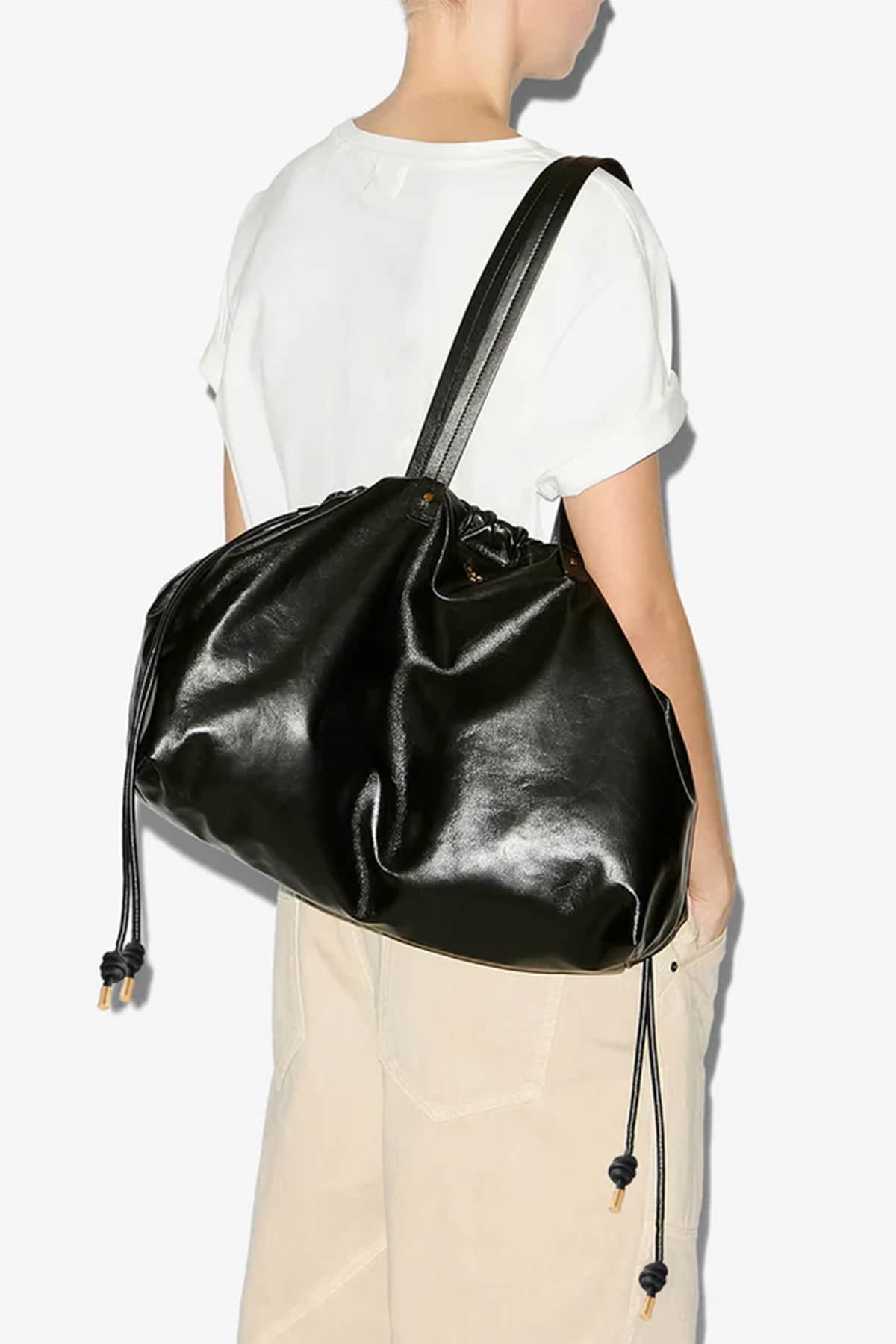 Isabel Marant Étoile Damen Schultertasche Silven, Schwarz BLACK 01BK Bild 2