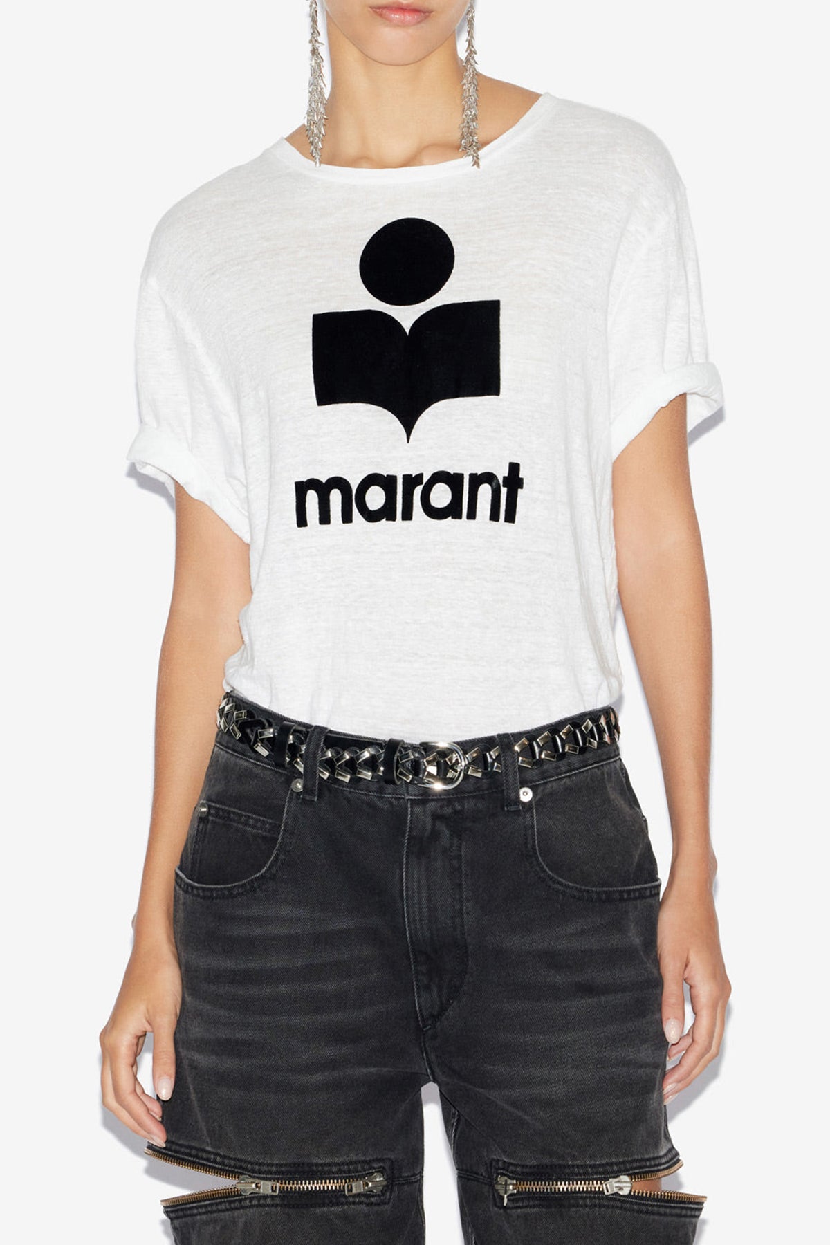 Isabel Marant Étoile Damen T-Shirt Zewel Weiss WEISS Bild 3