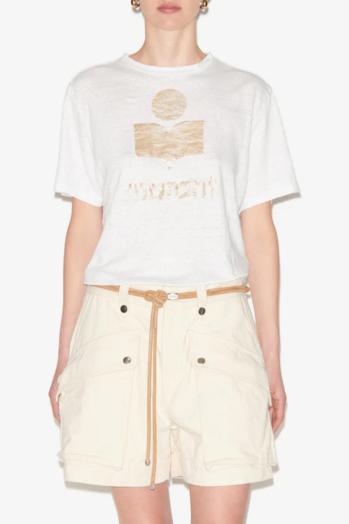 Isabel Marant Étoile Damen T-Shirt Zewel Weiss WEISS Bild 4