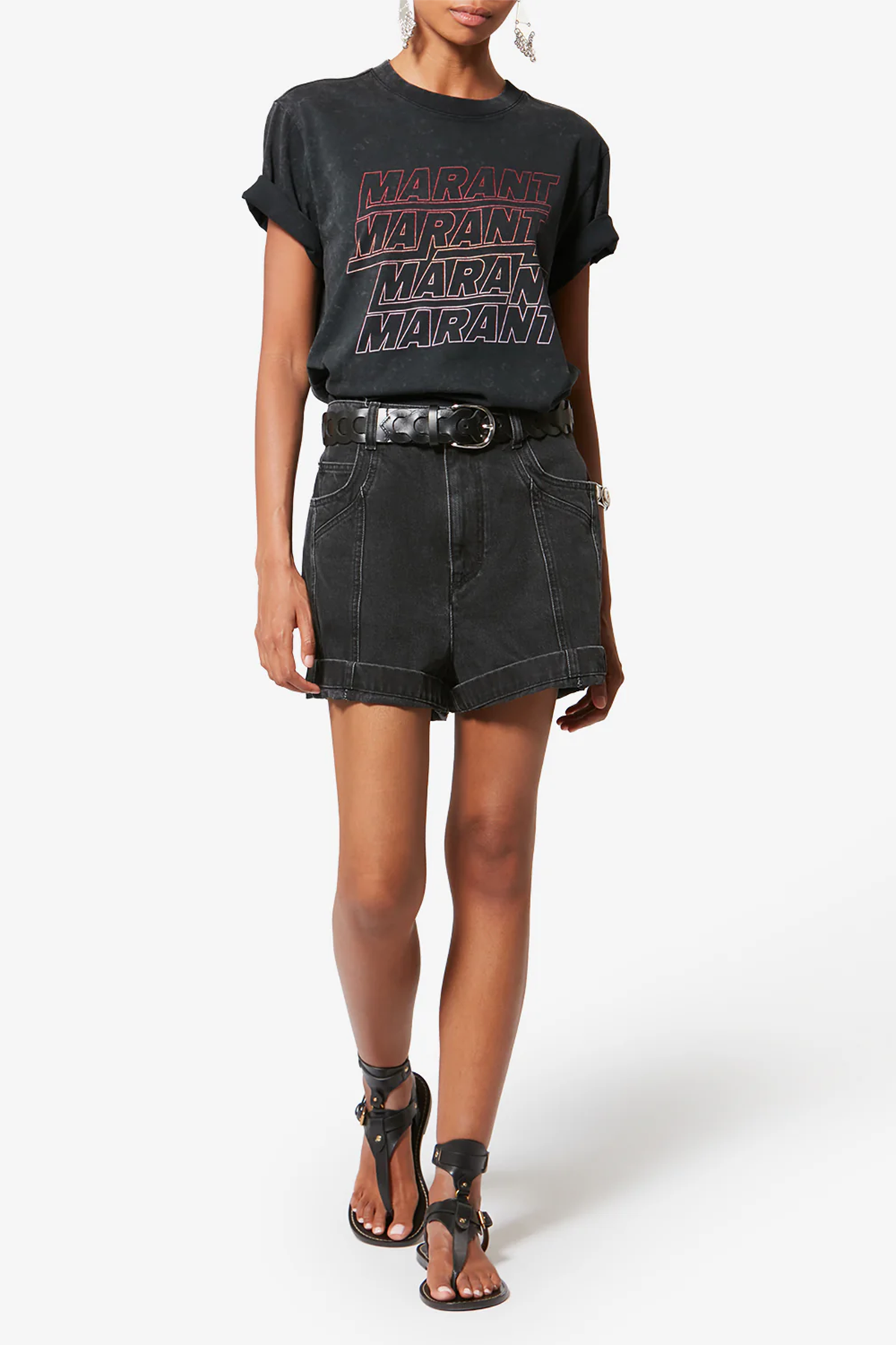 Isabel Marant Étoile Damen T-Shirt Zoeline Offblack SCHWARZ Bild 2