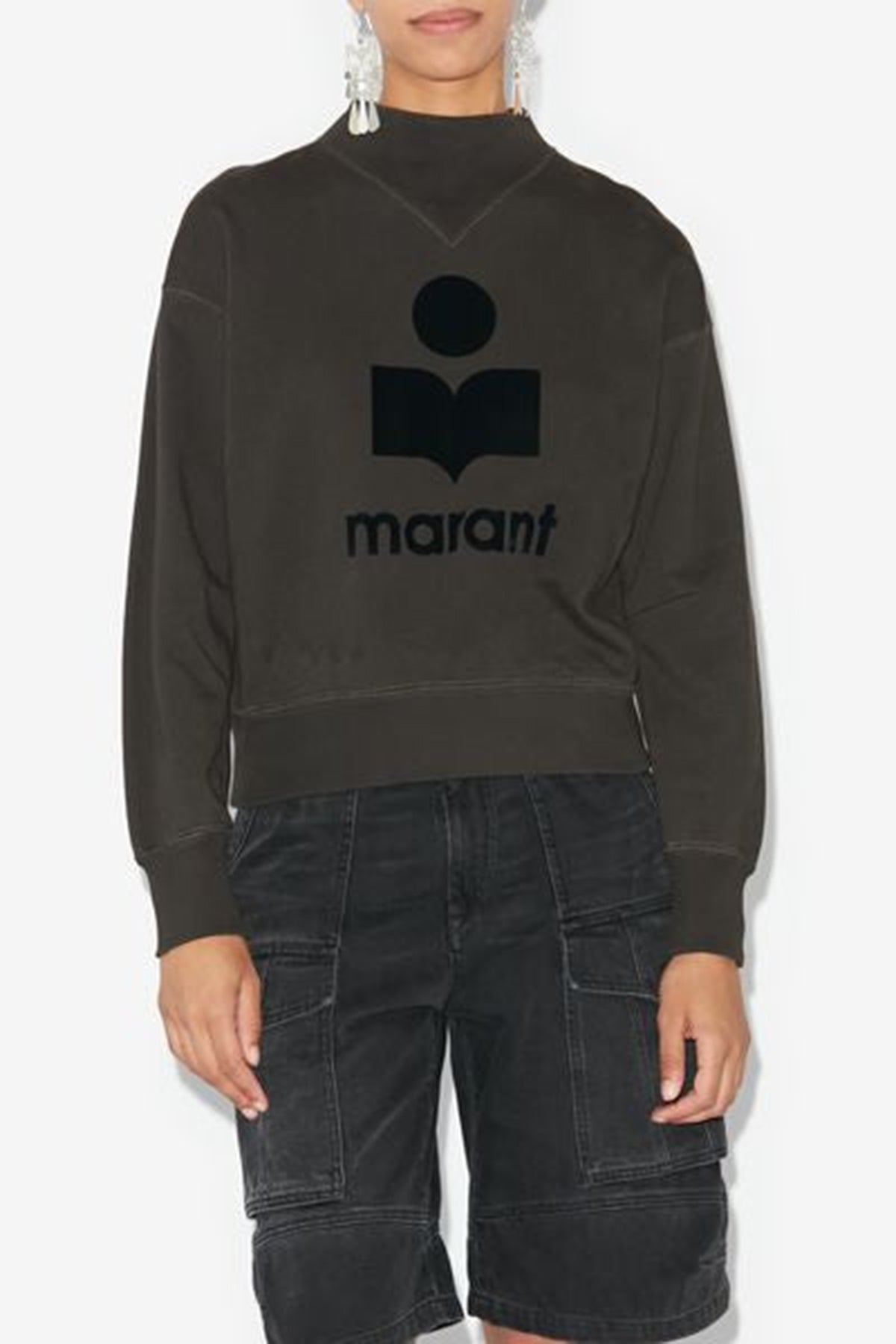 Isabel Marant Étoile Sweatshirt Moby Schwarz SCHWARZ Bild 2
