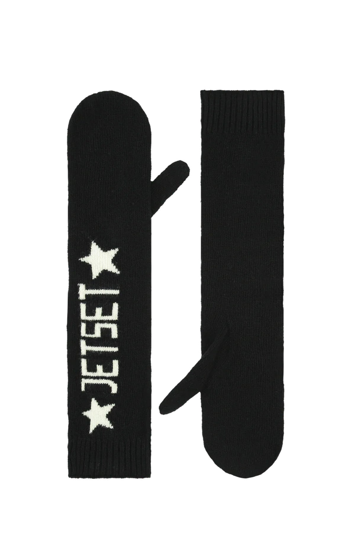 Jet Set lange Wollhandschuhe Star Schwarz SCHWARZ Bild 1