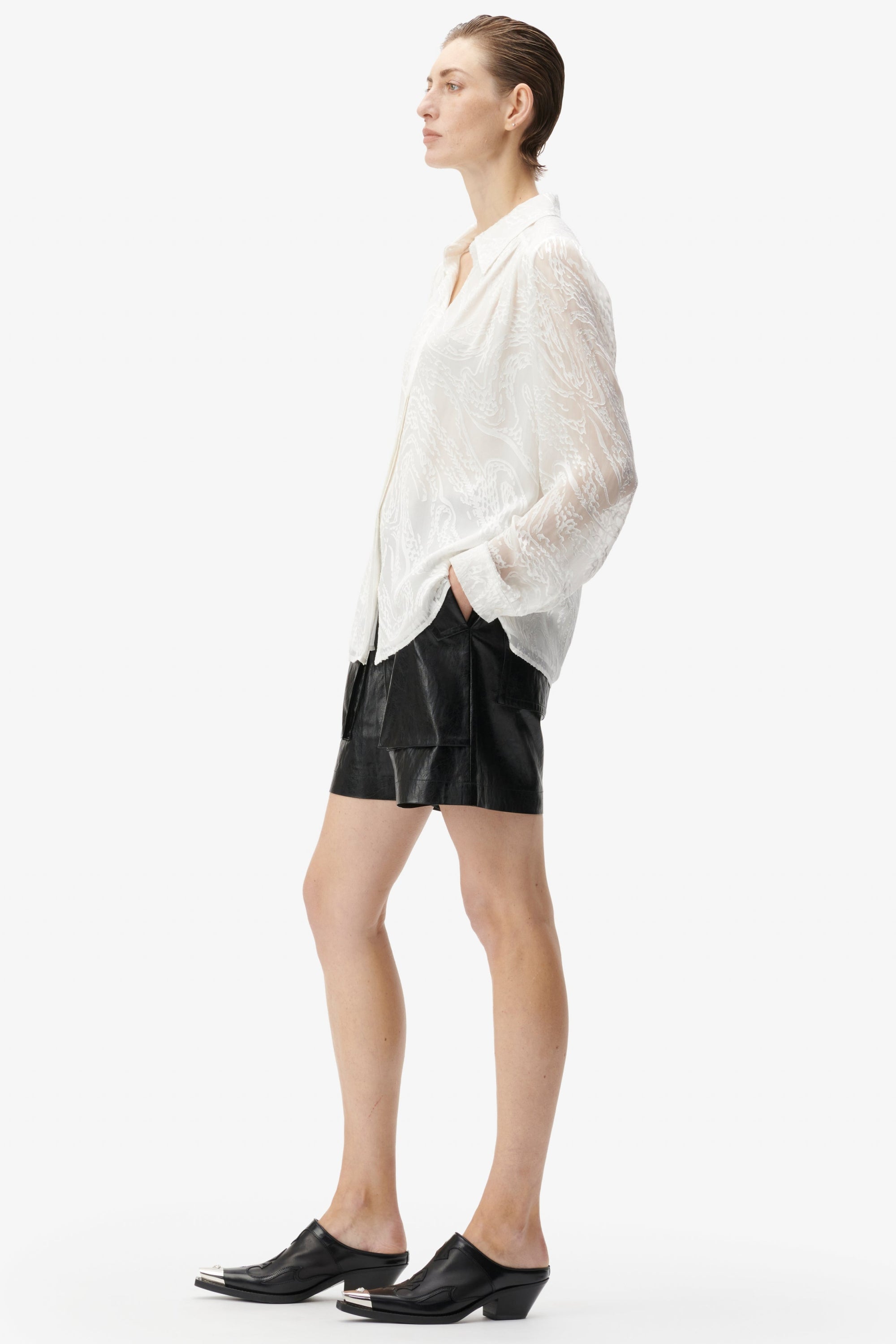 Lala Berlin Damen Bluse Bling Weiss WEISS Bild 3