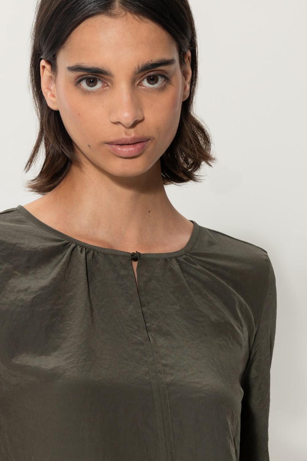 Luisa Cerano Damen Blusenshirt Bamboo DUNKELGRÜN Bild 5
