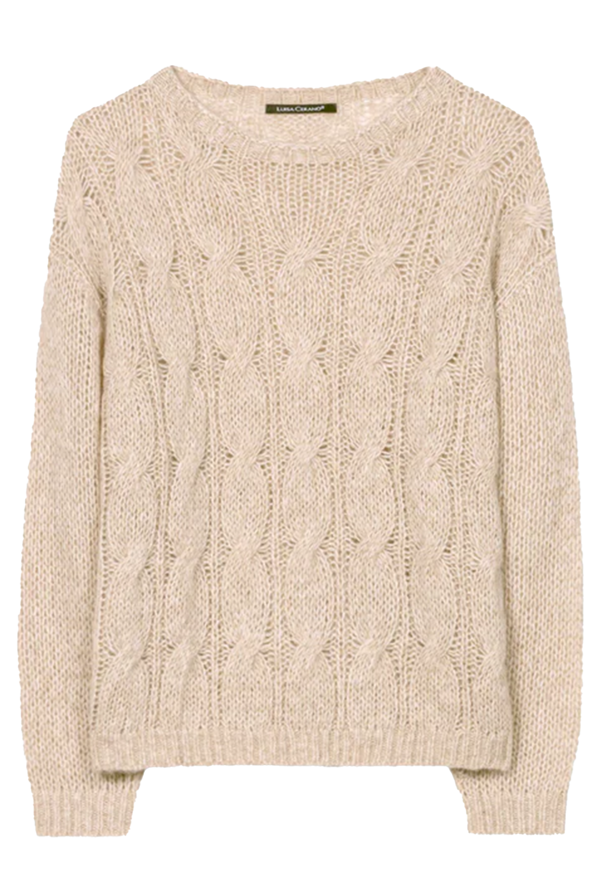 Luisa Cerano Damen Cable-Knit-Pullover Soft Camel BEIGE Bild 1