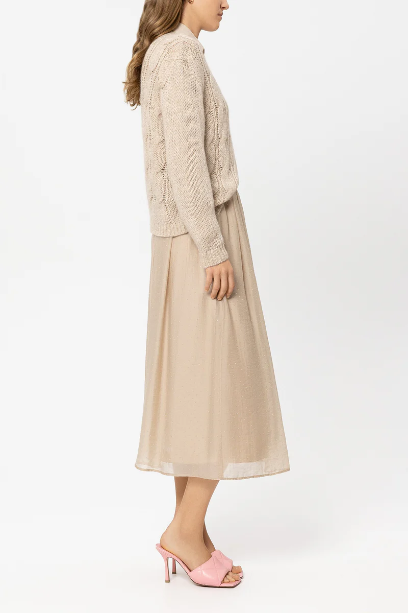 Luisa Cerano Damen Cable-Knit-Pullover Soft Camel BEIGE Bild 3