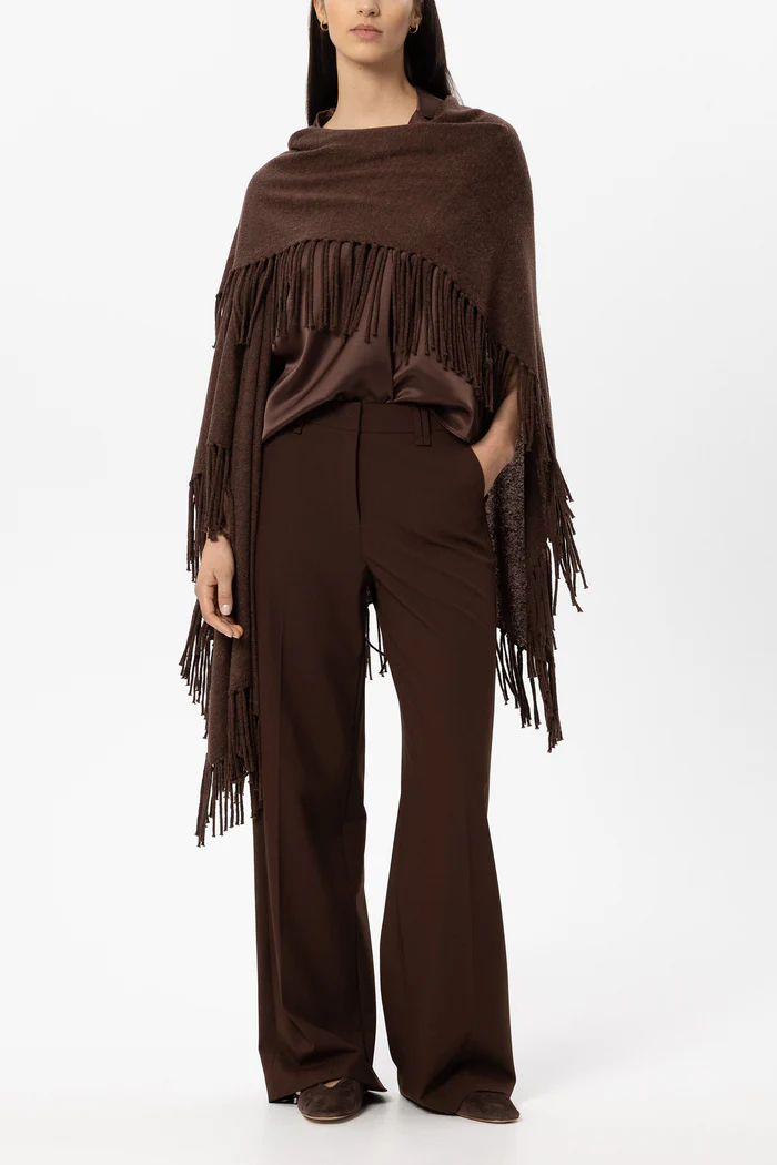Luisa Cerano Damen Cape aus Alpaka-Mix Marone BRAUN Bild 2