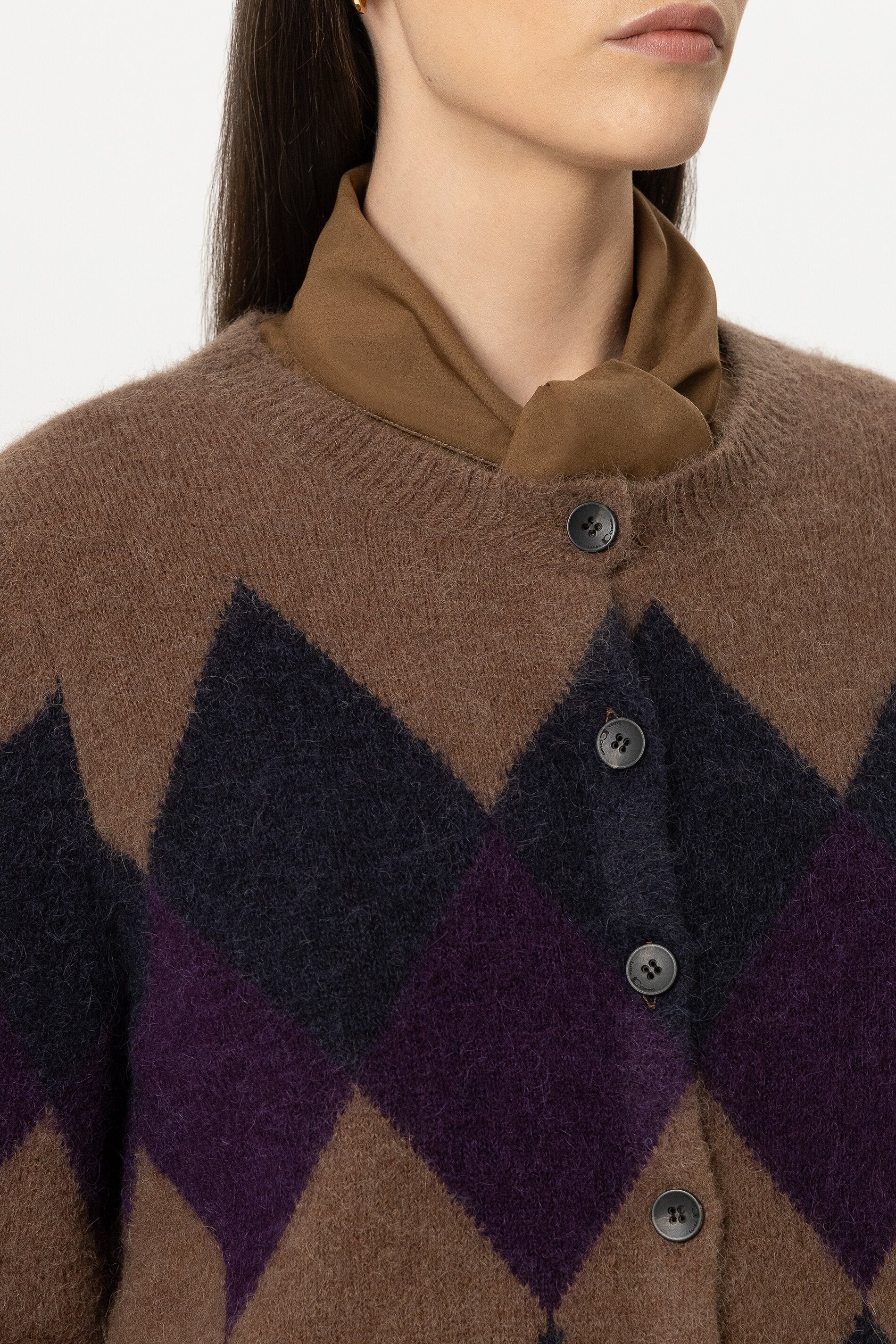 Luisa Cerano Damen Cardigan mit Muster Multi BUNT Bild 4