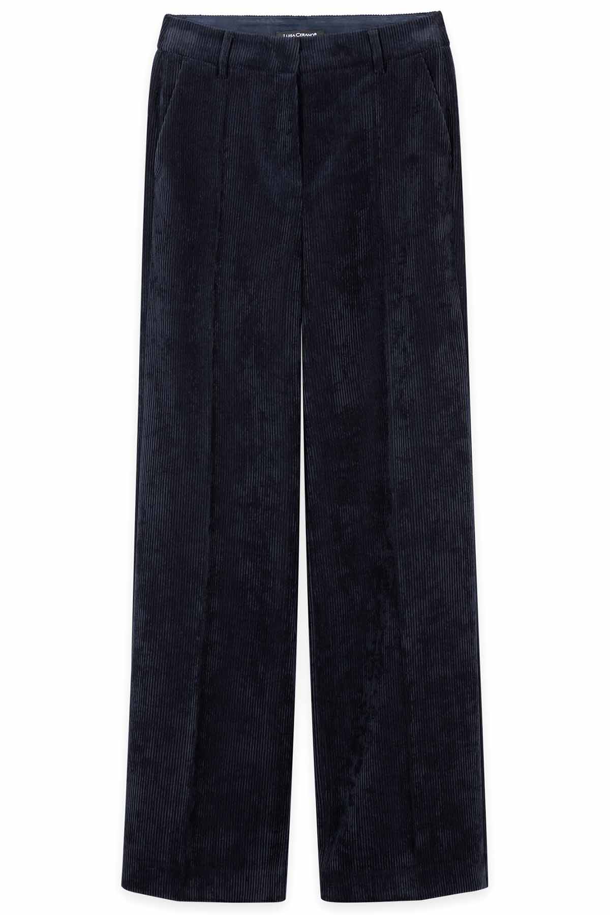 Luisa Cerano Damen Cord-Wideleg-Pants Winter Navy winter navy 296 Bild 1
