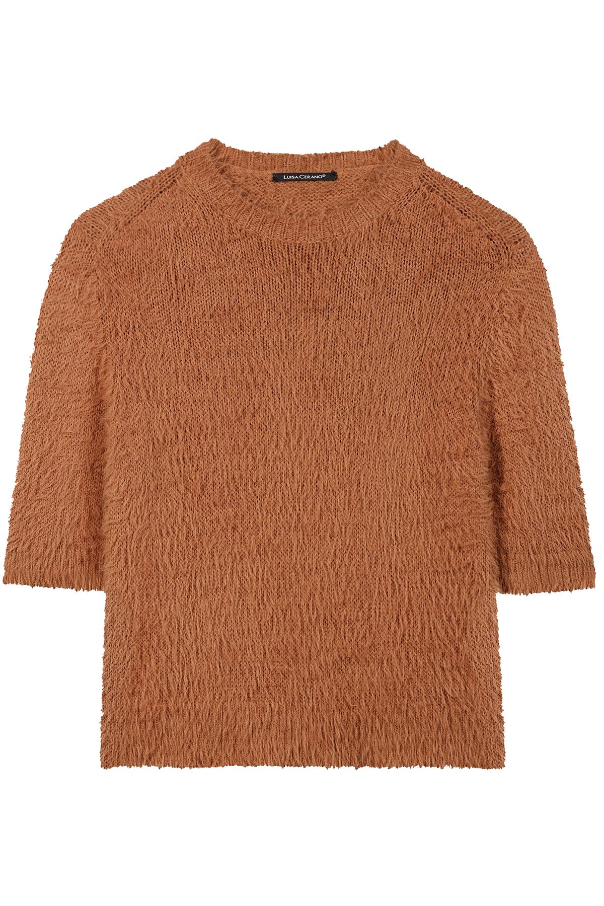 Luisa Cerano Damen Halbarm-Pullover, Cinnamon Braun cinnamon Bild 1