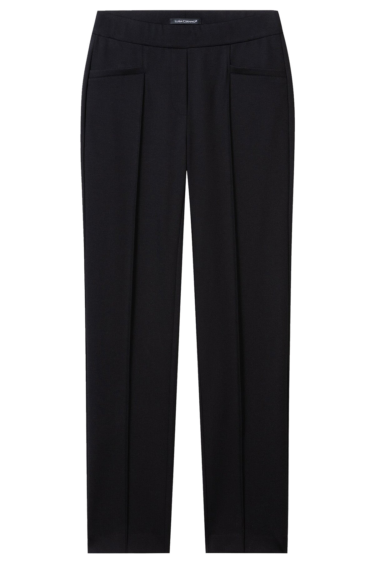 Luisa Cerano Damen Joggpants aus Punto Milano, Schwarz 0001 black Bild 1