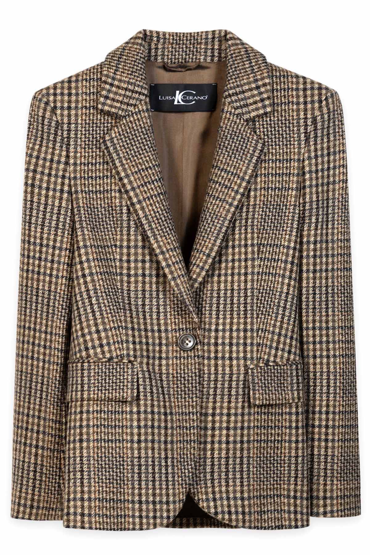 Luisa Cerano Damen Karo-Blazer Multi multi_7179 Bild 1