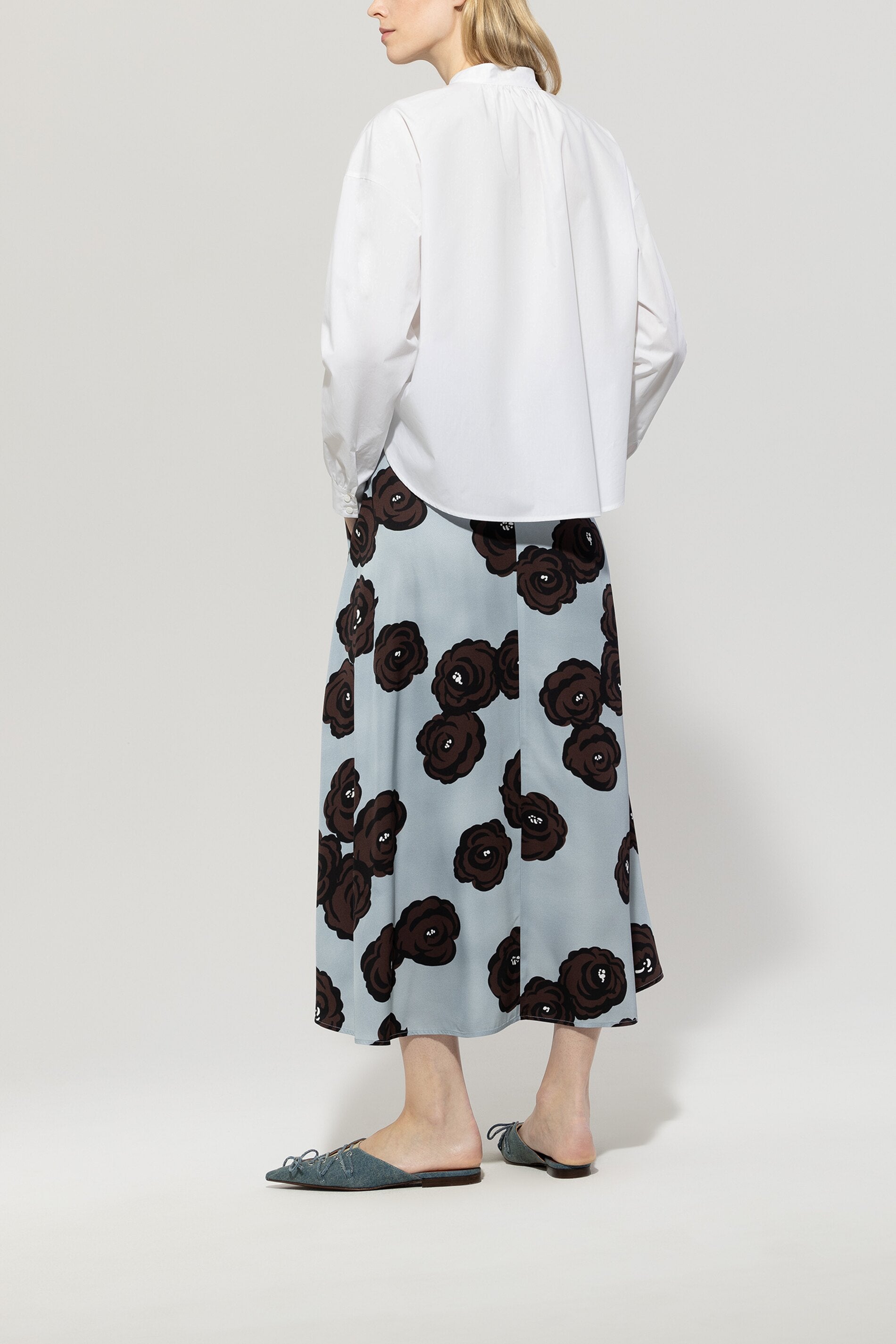 Luisa Cerano Damen Maxirock Multi BLAU Bild 4