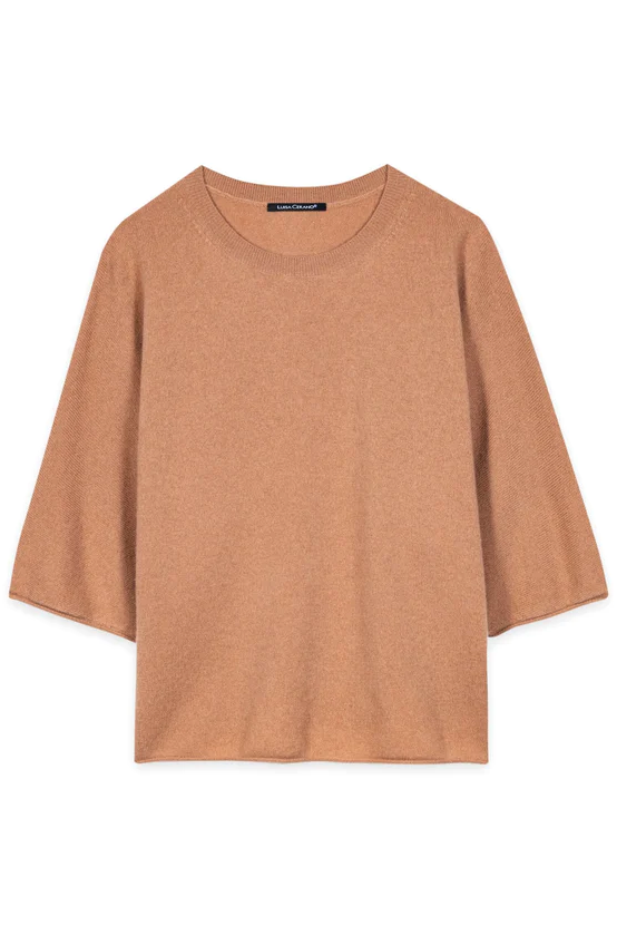 Luisa Cerano Damen Pullover aus Kaschmir-Mix Brick CORALLE ROT Bild 1