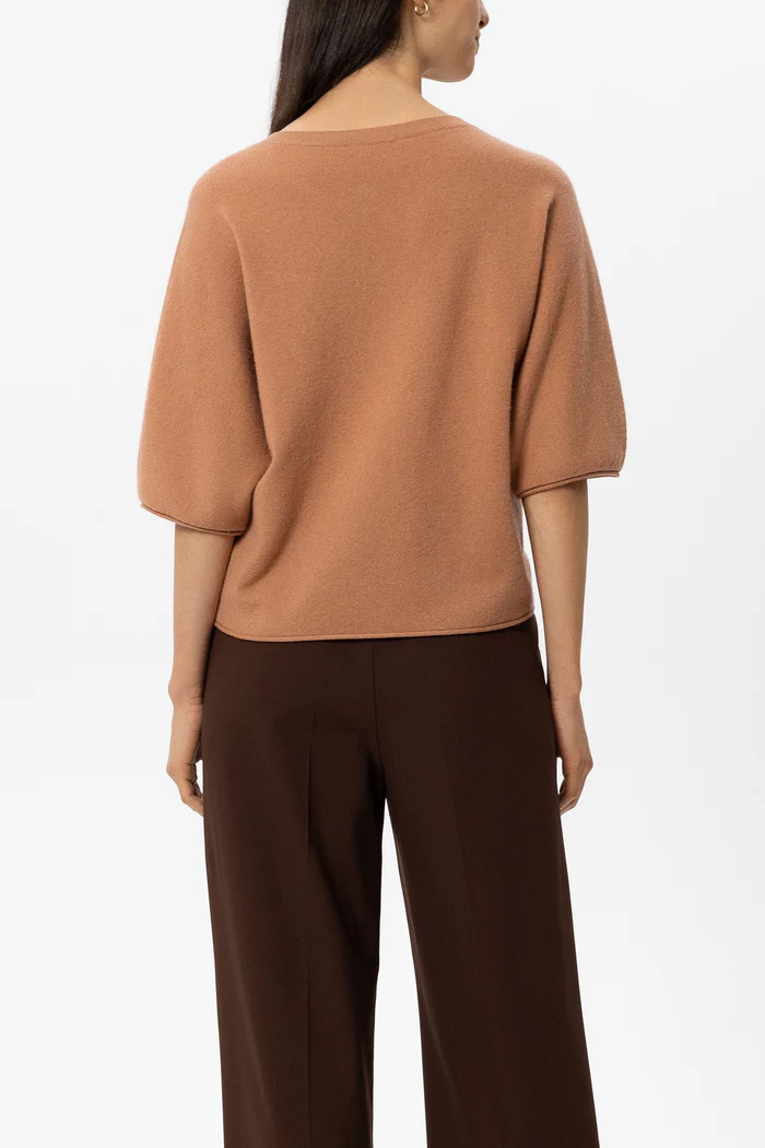 Luisa Cerano Damen Pullover aus Kaschmir-Mix Brick CORALLE ROT Bild 3