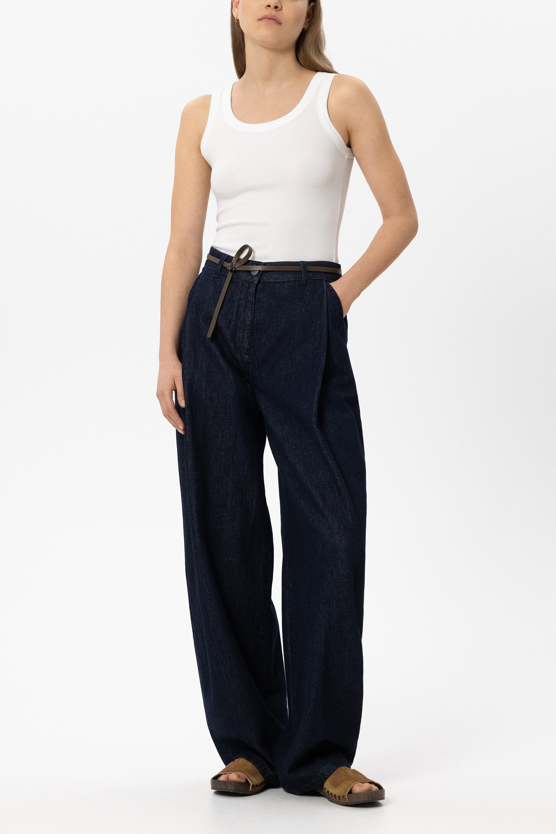 Luisa Cerano Damen Ripp-Top Weiss WEISS Bild 2