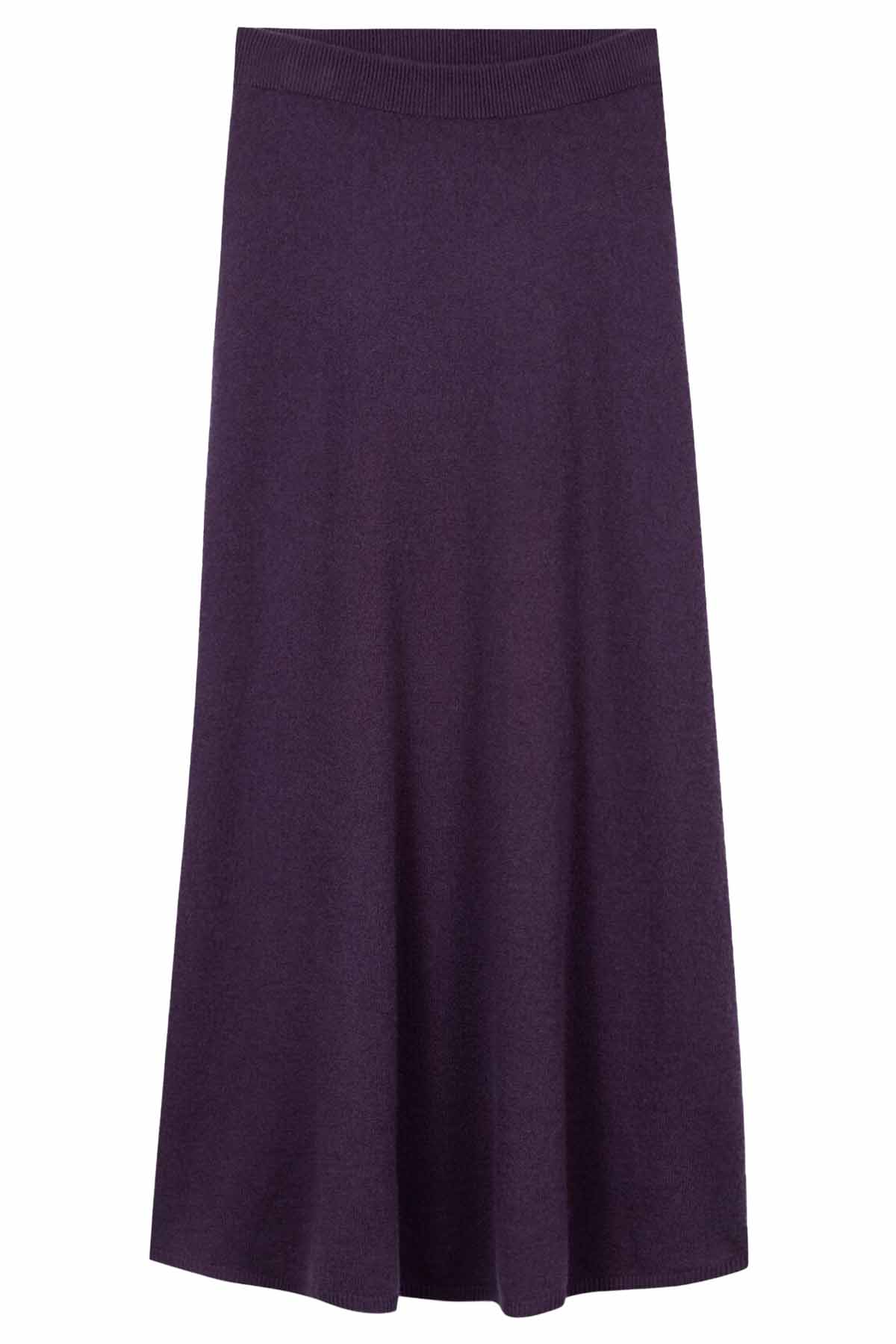 Luisa Cerano Damen Rock aus Kaschmir-Mix Plum LILA Bild 1