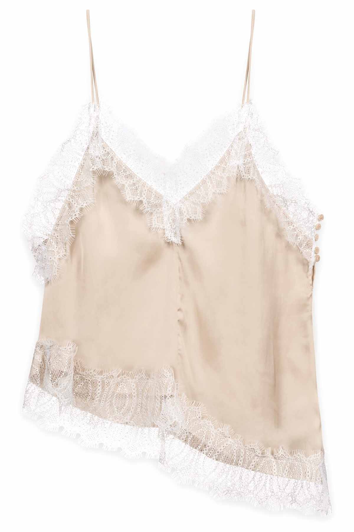 Luisa Cerano Damen Satin-Lingerie-Top Cappuccino 0716 Bild 1