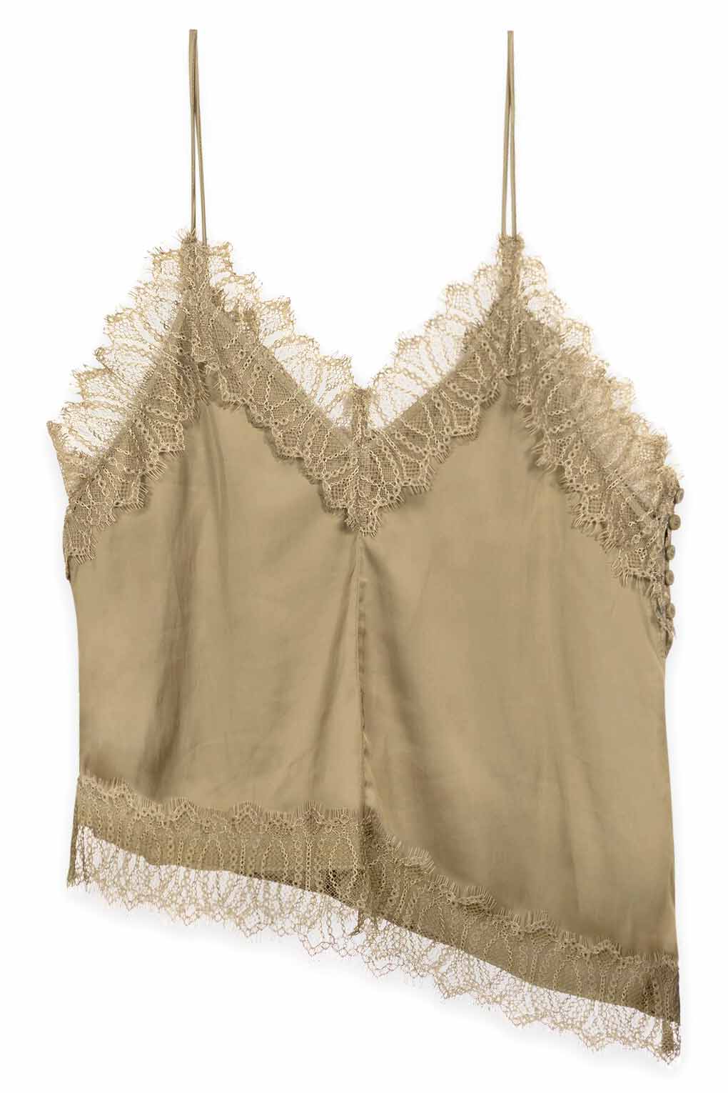 Luisa Cerano Damen Satin-Lingerie-Top Salbei HELLGRÜN Bild 1