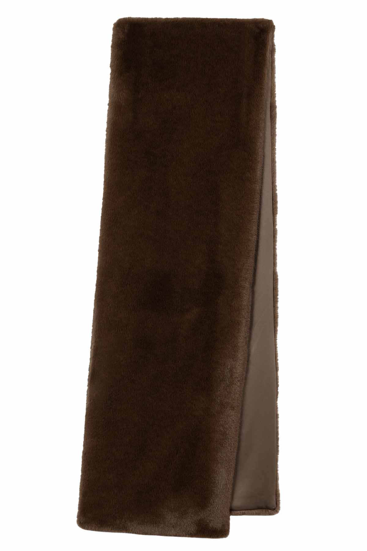 Luisa Cerano Damen Schal in Nerz-Optik Caramel BRAUN Bild 1