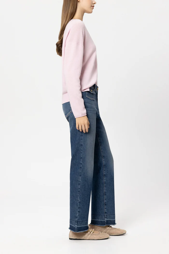 Luisa Cerano Damen Straight-Leg Jeans Blau BLAU Bild 3