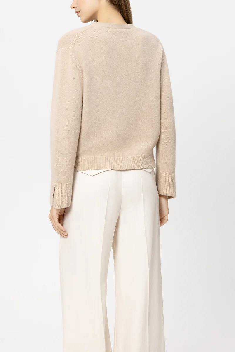 Luisa Cerano Damen Strickjacke Soft Camel BEIGE Bild 4