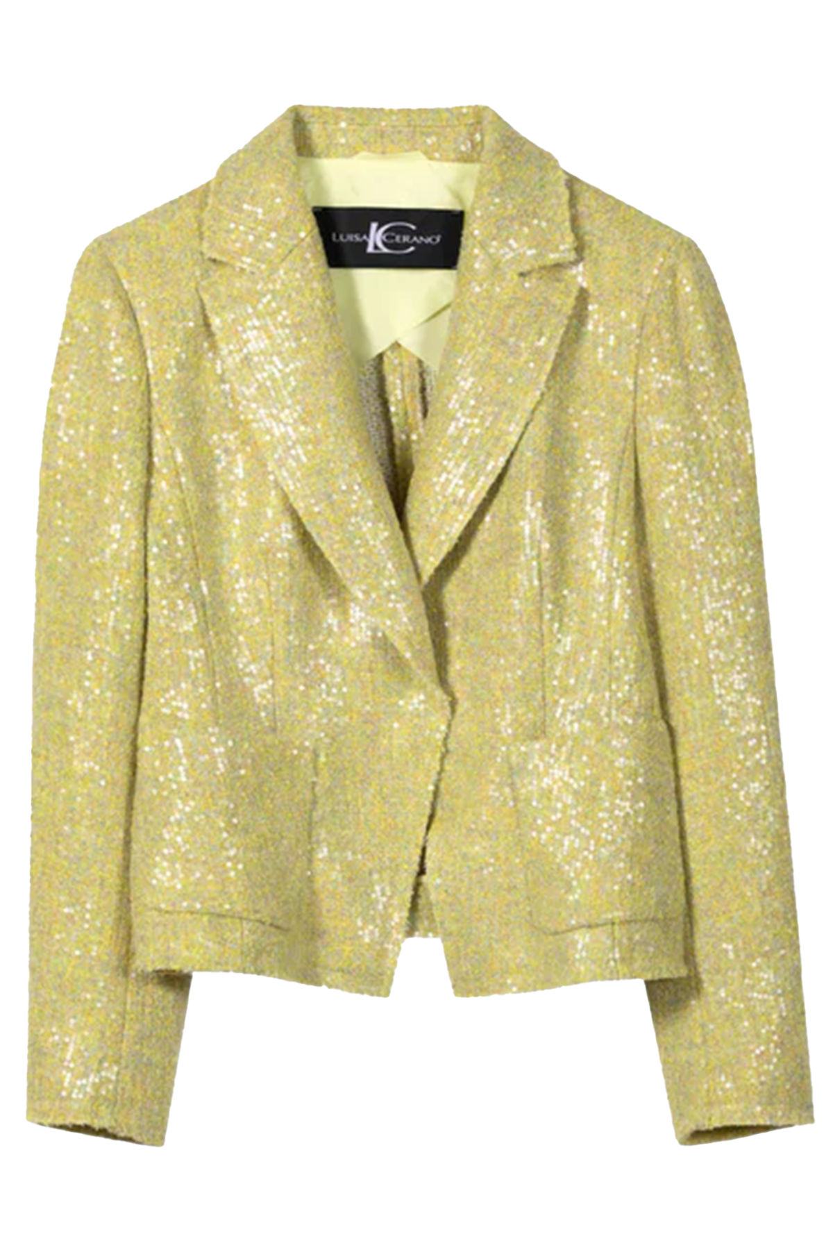 Luisa Cerano Damen Tweed-Blazerjacke Citron GELB Bild 1