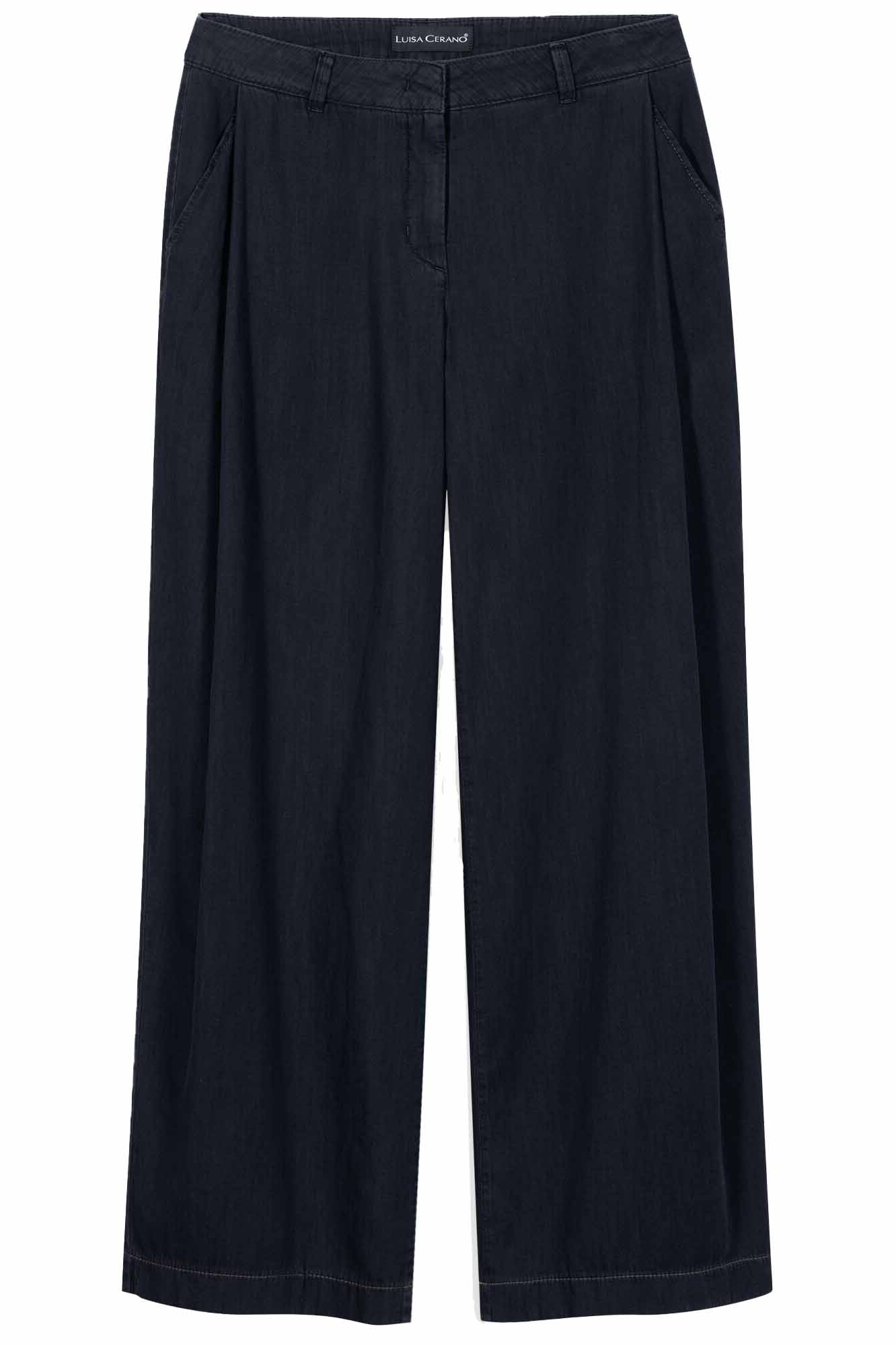 Luisa Cerano Damen Wideleg-Jeans Washed Denim Blue MARINE-BLAU Bild 1