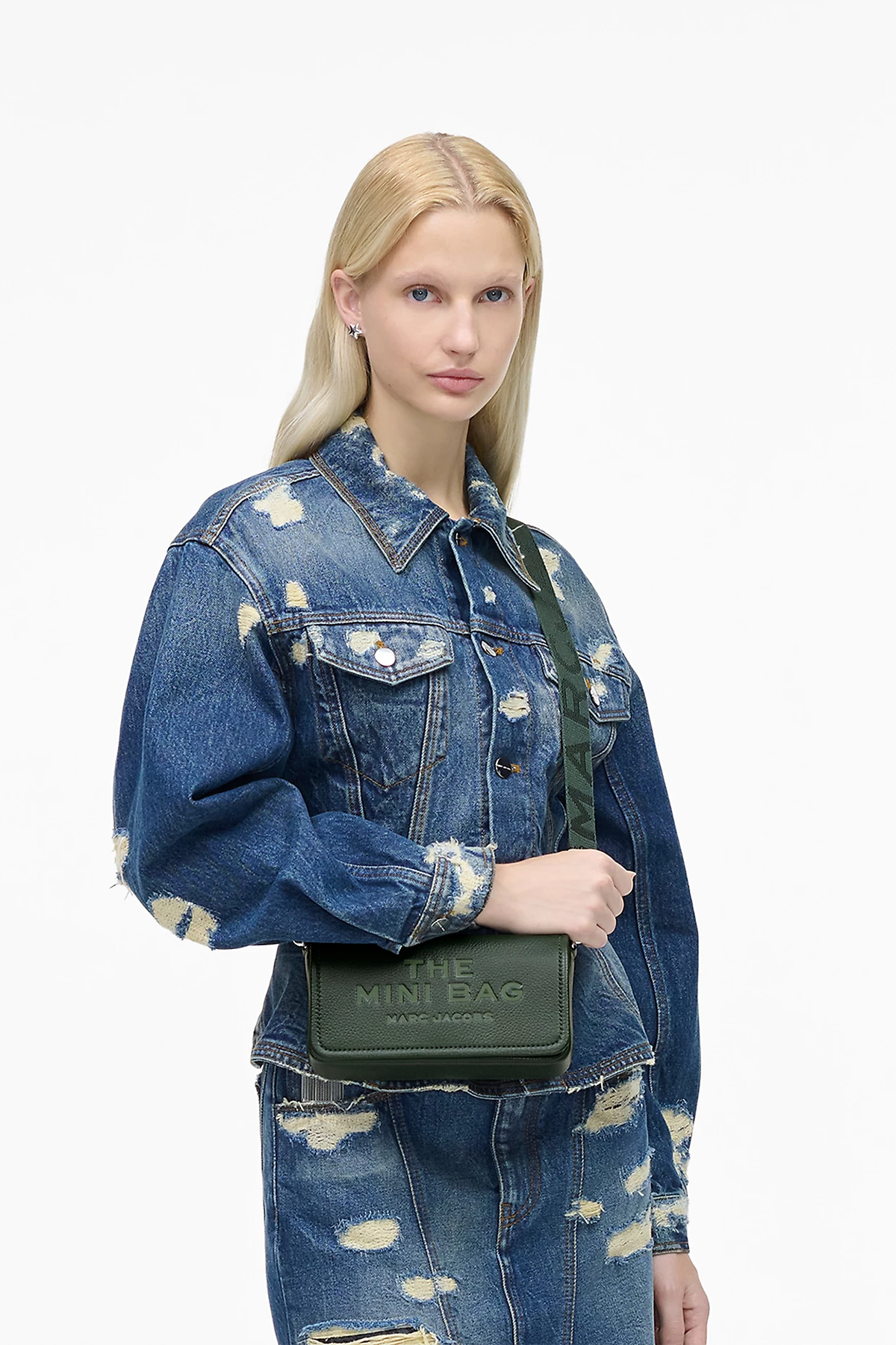 Marc Jacobs Damen Umhängetasche The Leather Mini Ivy NATUR-WEISS Bild 2