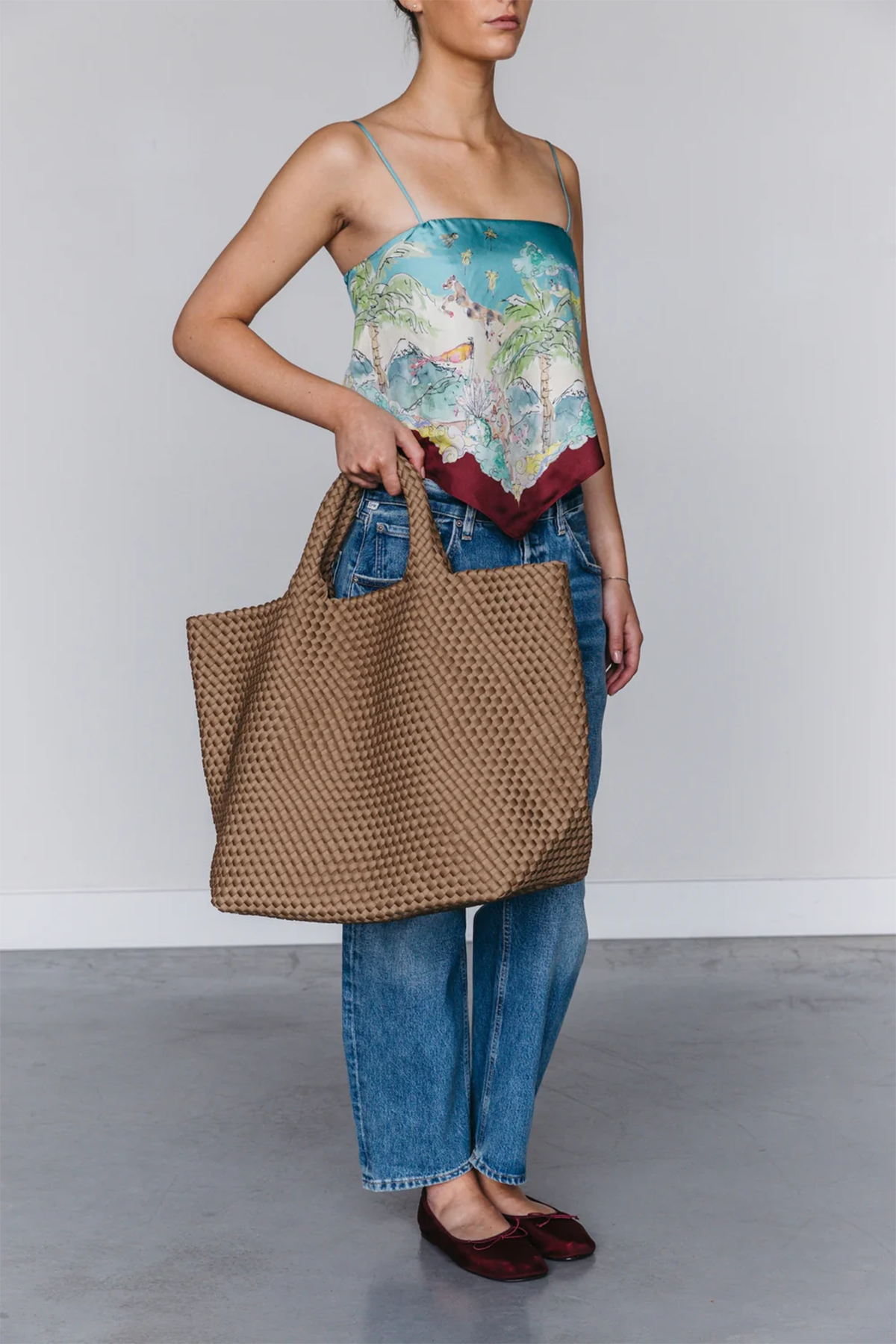 Marrea Damen Handtasche Extra Large Retro Sand BEIGE Bild 2