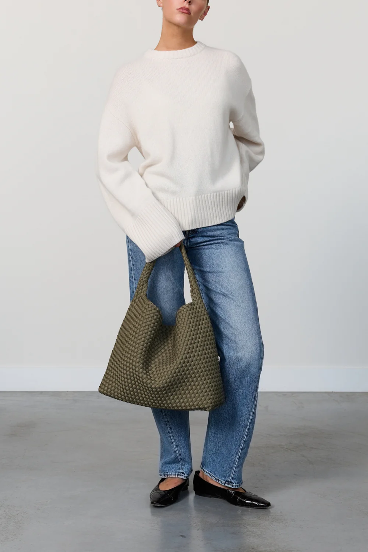 Marrea Damen Handtasche Large Bucket Dark Oliva OLIVE Bild 2