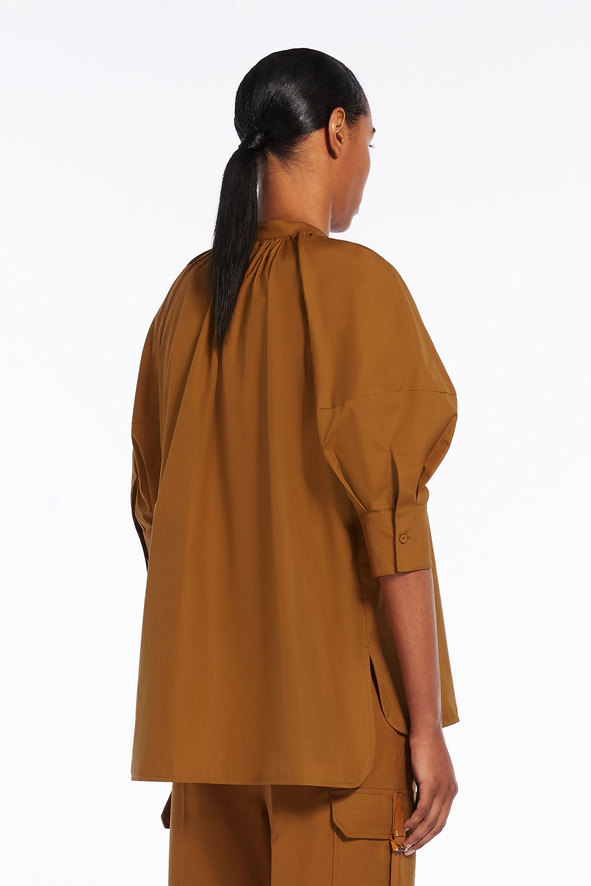 MaxMara Damen Bluse Carpi Braun DUNKELBRAUN Bild 4