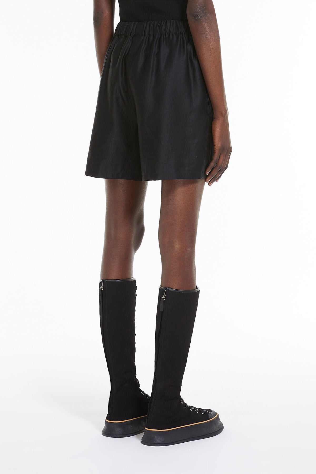 MaxMara Damen Shorts Piadena Schwarz SCHWARZ Bild 4